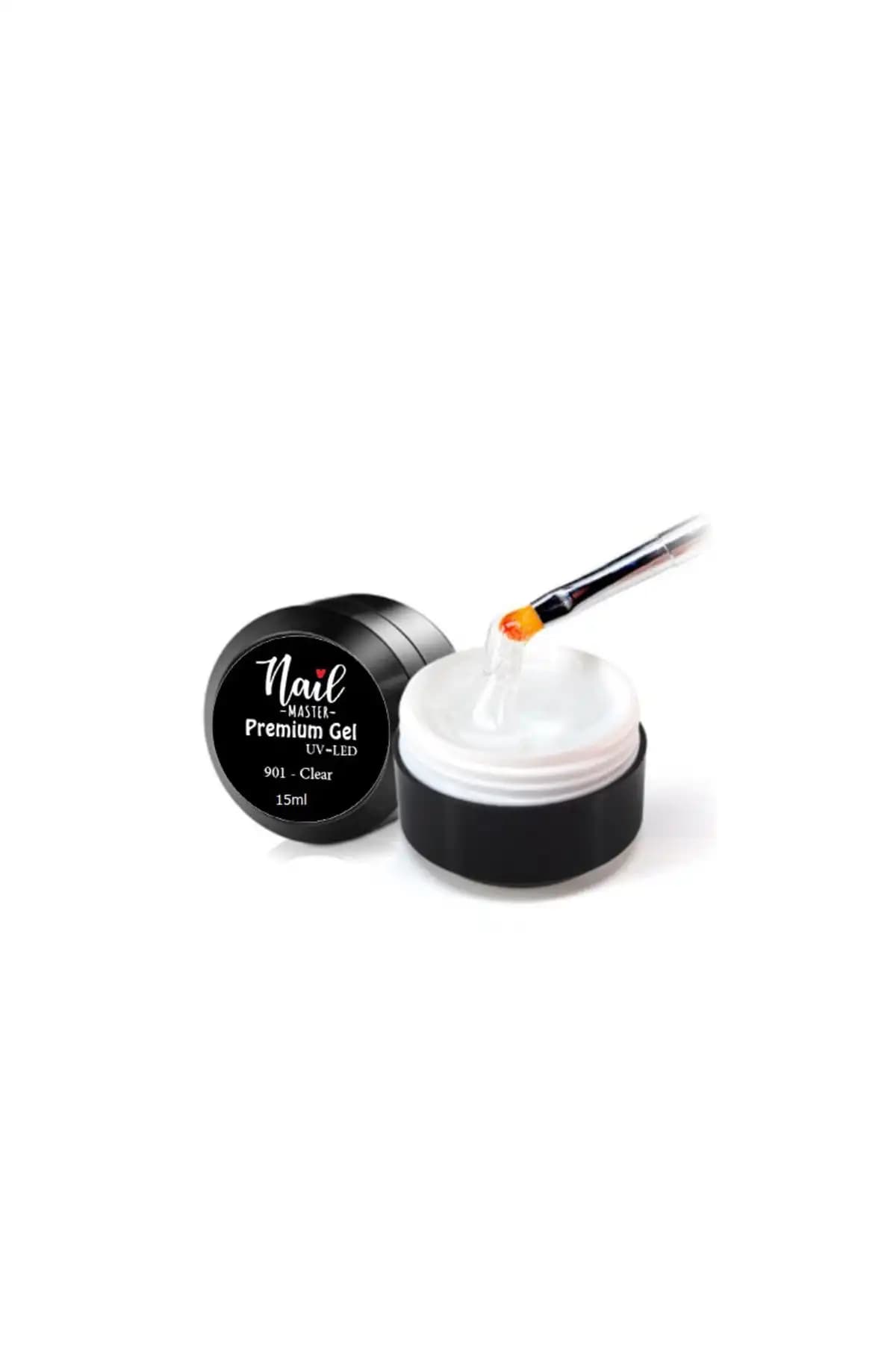 Nail Master Protez Tırnak Jel (Builder Gel) 15ml Şeffaf ve Beyaz Seçeneklerle Profesyonel Kullanım