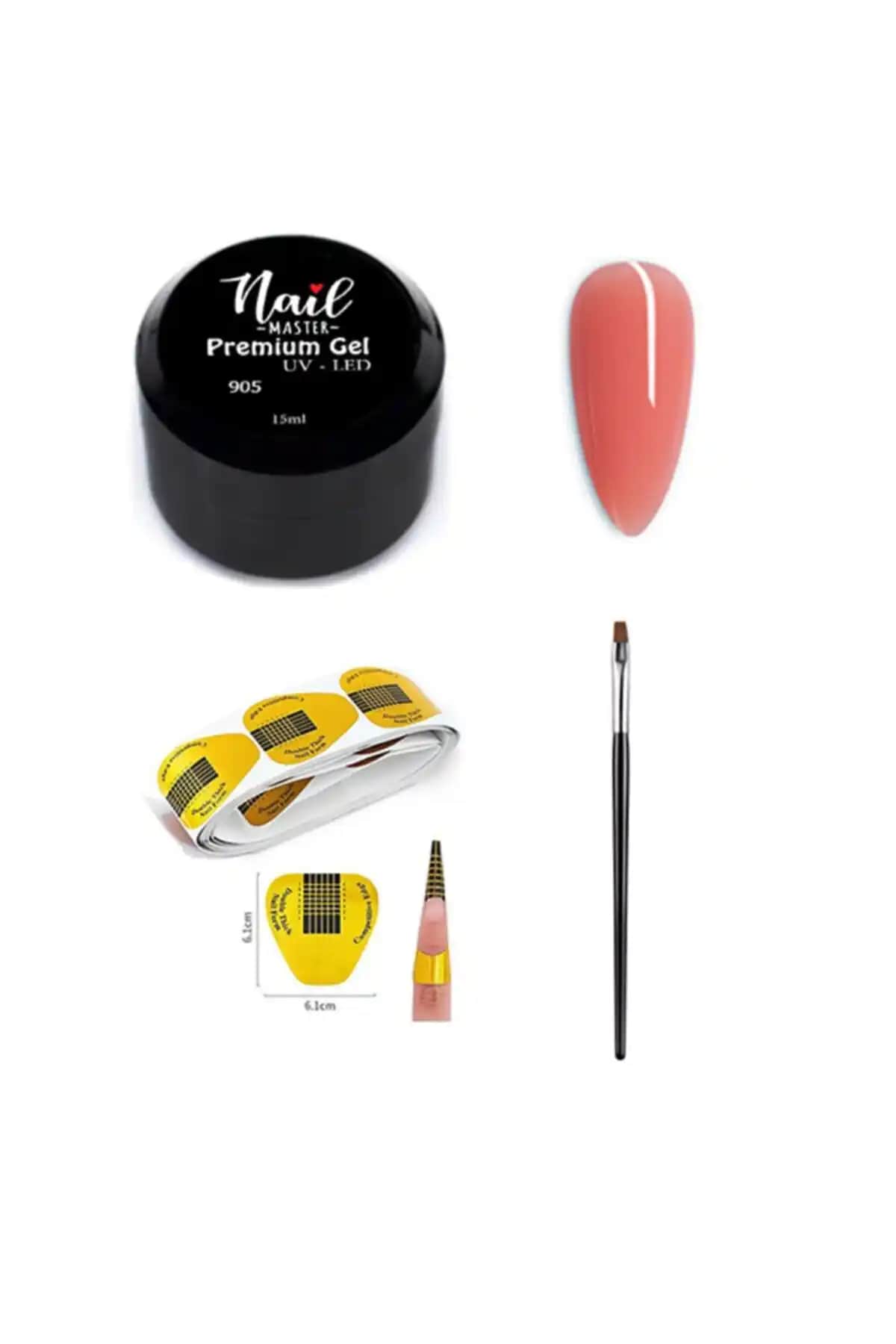 Nail Master Protez Tırnak Jeli 15ml ile doğal ve parlak tırnak görünümü sağlayın