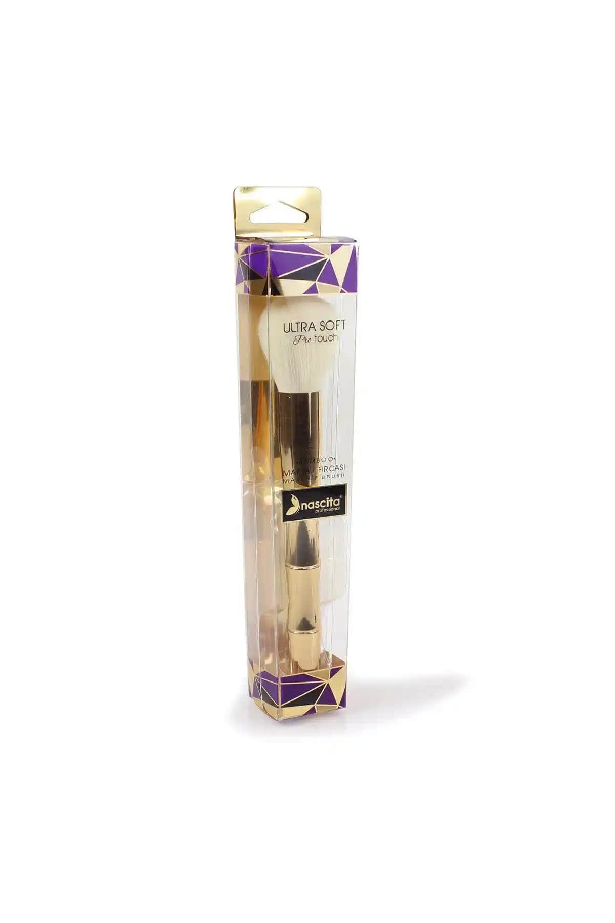 Nascita Gold Bamboo Oval Allık Fırçası: Doğal ve Şık Tasarımıyla Makyajda Mükemmellik