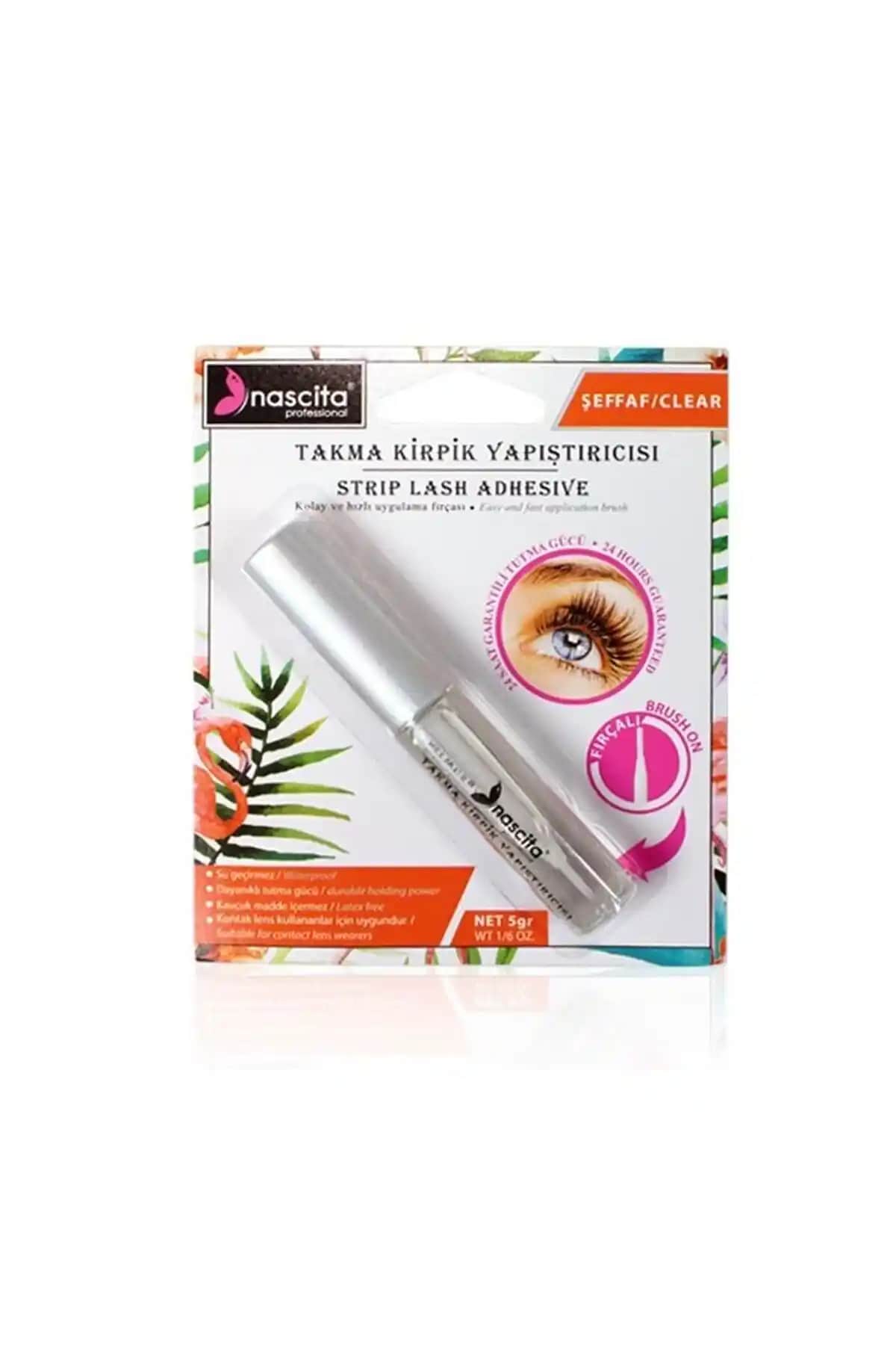 Nascita Şeffaf Takma Kirpik Yapıştırıcı 5 Gr. Güçlü ve Doğal Bir Makyaj İçin