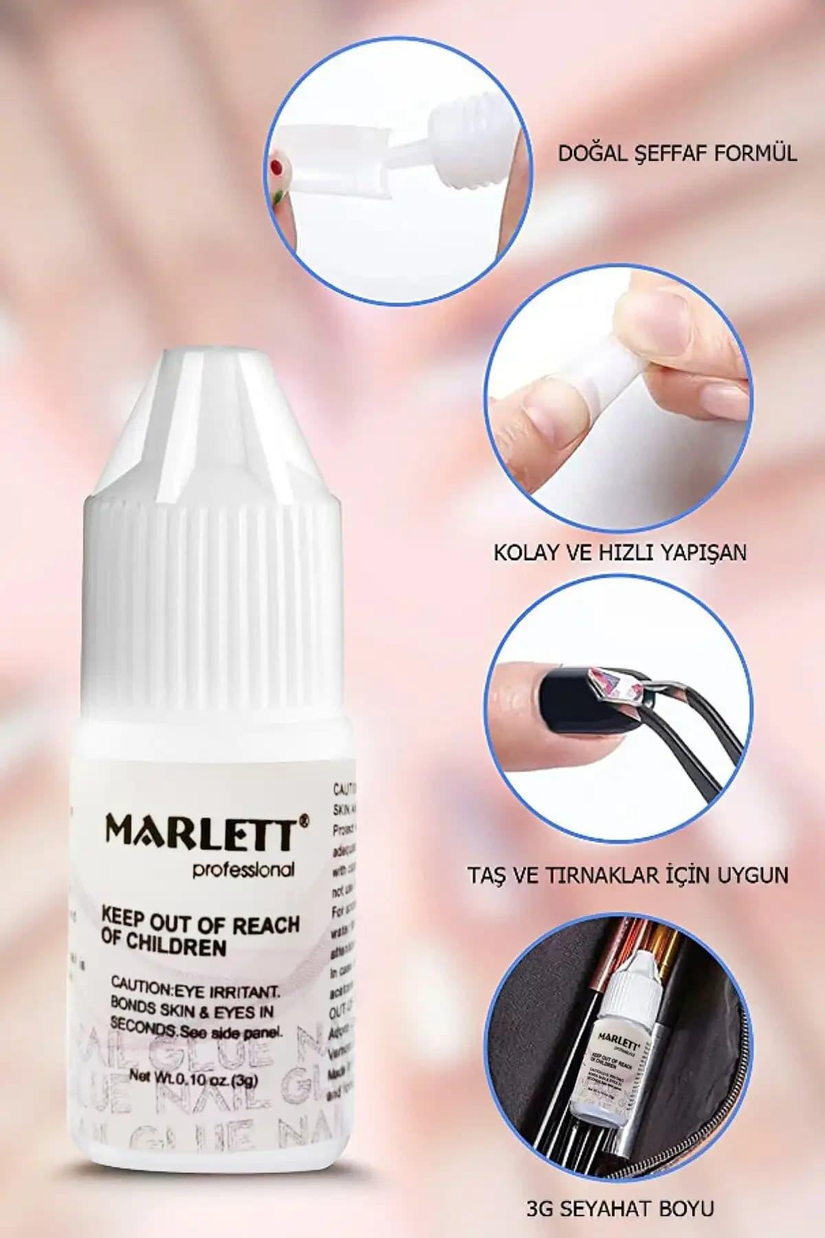 Nera Classy Takma Tırnak Yapıştırıcı Güçlü ve Güvenilir Uygulama İçin Tasarlandı