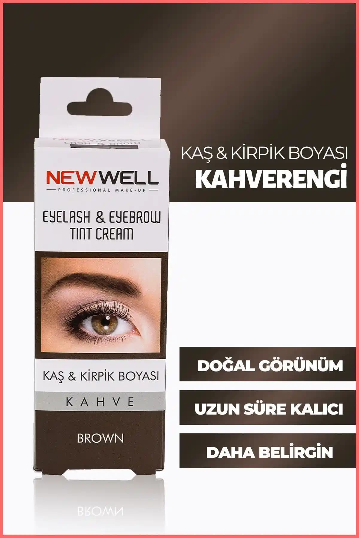 New Well Kahverengi Kaş ve Kirpik Boyası: Doğal ve Kalıcı Renk Sağlayan Güvenilir Ürün