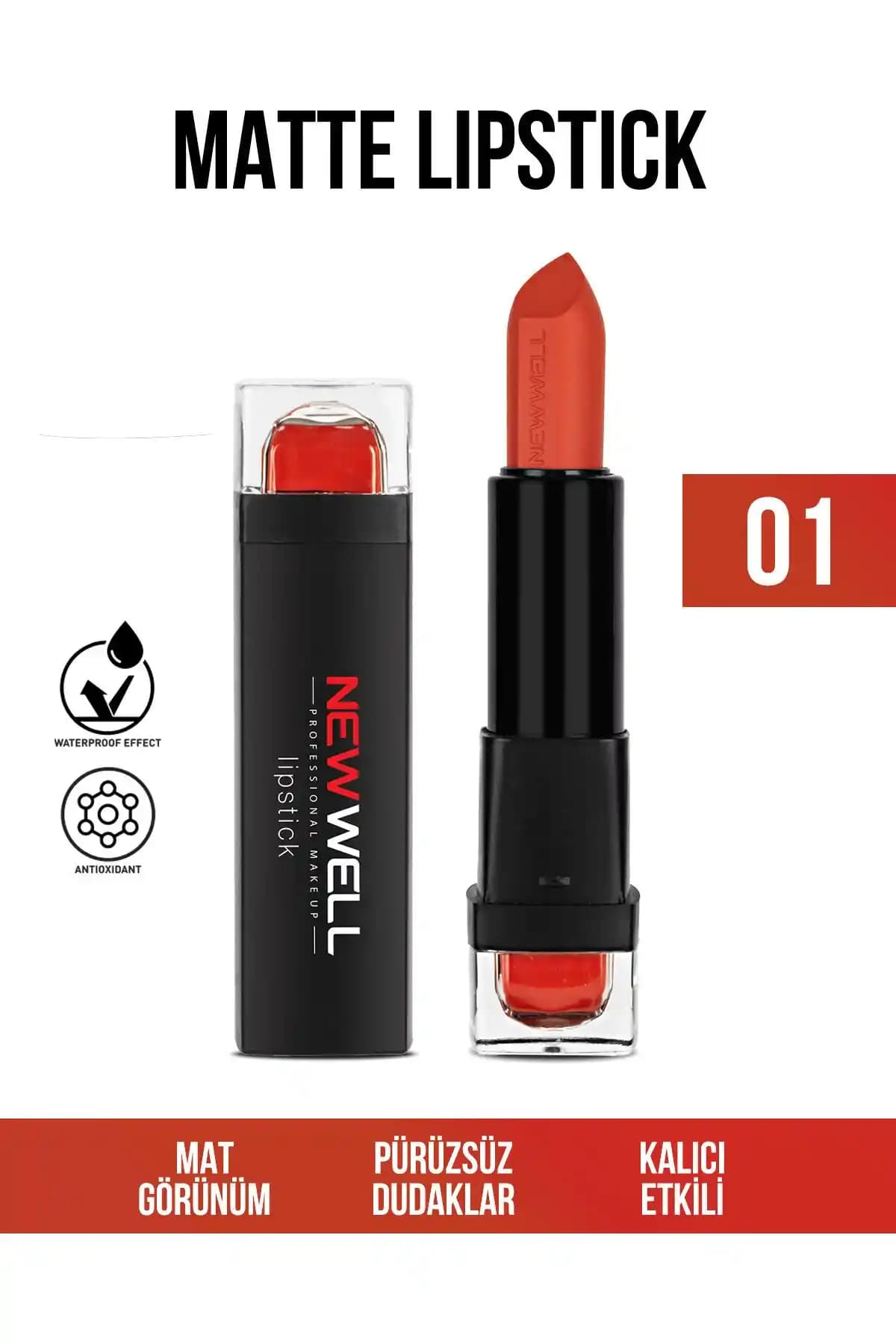 New Well Lipstick 01 ve 03 Karşılaştırması: Renk, Form ve Kullanım Özellikleri