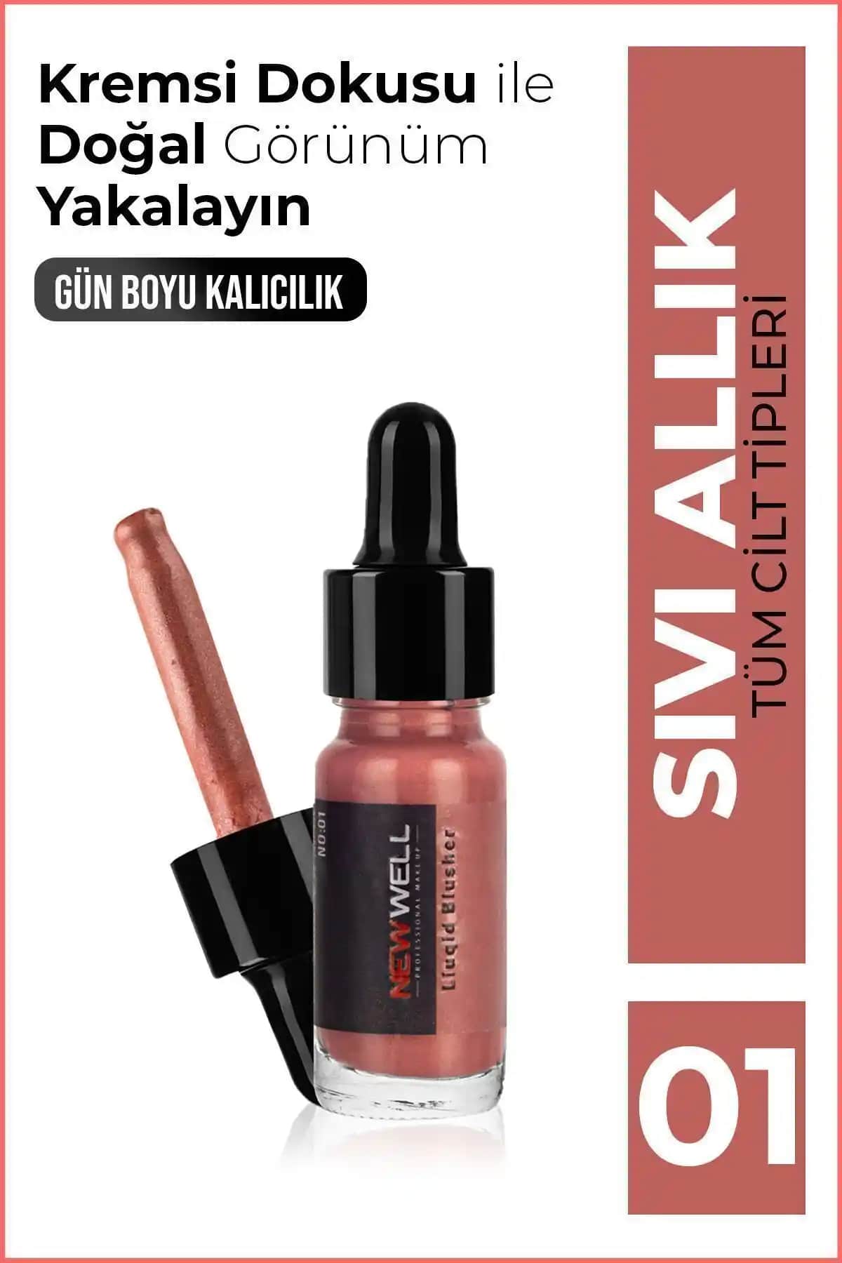 New Well Sıvı Allık No:1 ve No02 Karşılaştırması Doğal ve Işıltılı Görünüm İçin Ürün Analizi