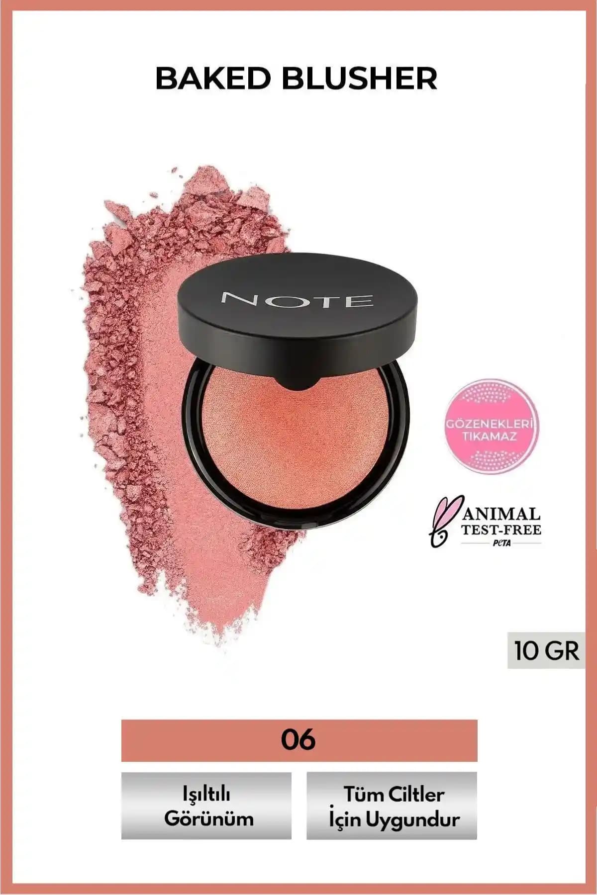 Note Cosmetics Baked Blusher: Doğal Parlaklık ve Işıltı Sağlayan Makyaj Allığı