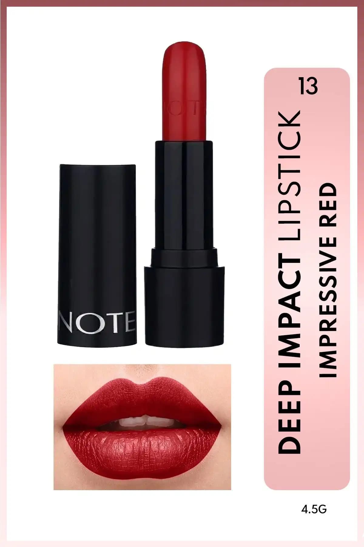 Note Cosmetics Deep Impact Kırmızı Renkli Dudak Rujunun Özellikleri ve Kullanım Avantajları