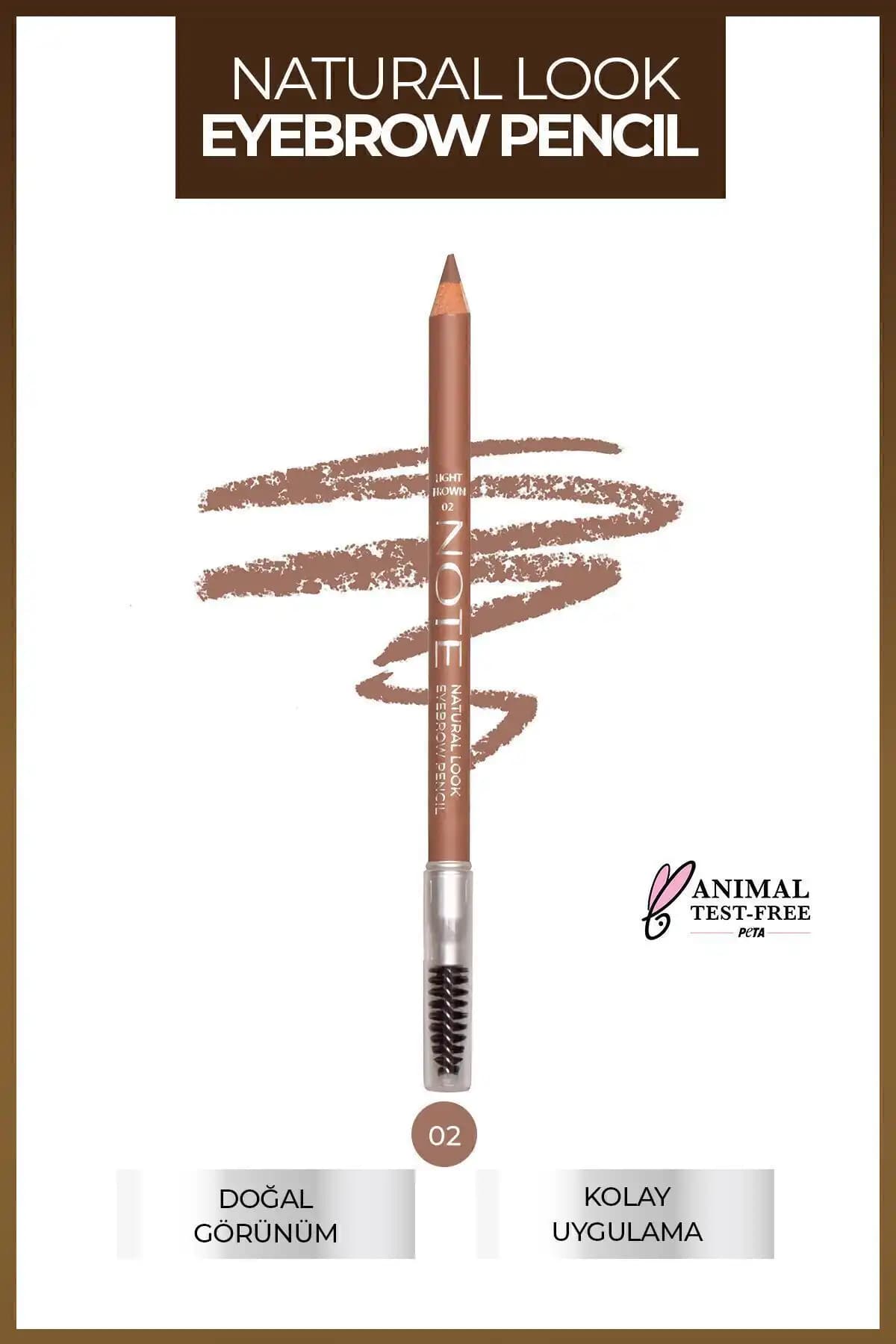 Note Cosmetics Doğal Görünüm Sağlayan Kaş Kalemi Günlük Kullanım İçin Uygun