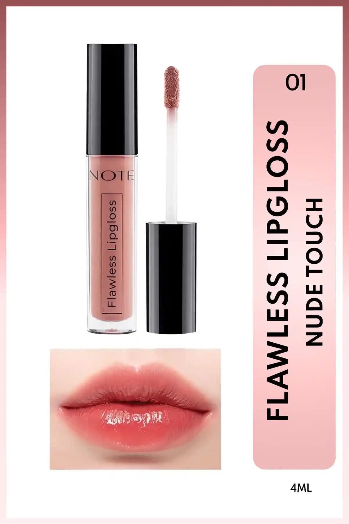 Note Cosmetics Flawless Lipgloss ile Doğal Parlak ve Nemli Dudaklara Sahip Olun