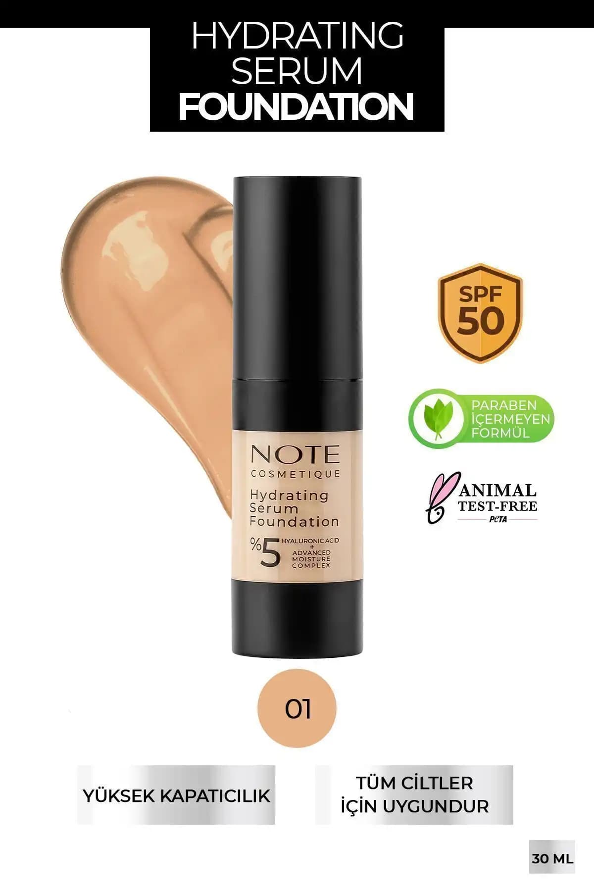Note Cosmetics Hydrating Serum SPF 50 ile Cilt Koruma ve Nemlendirme Yeniliği