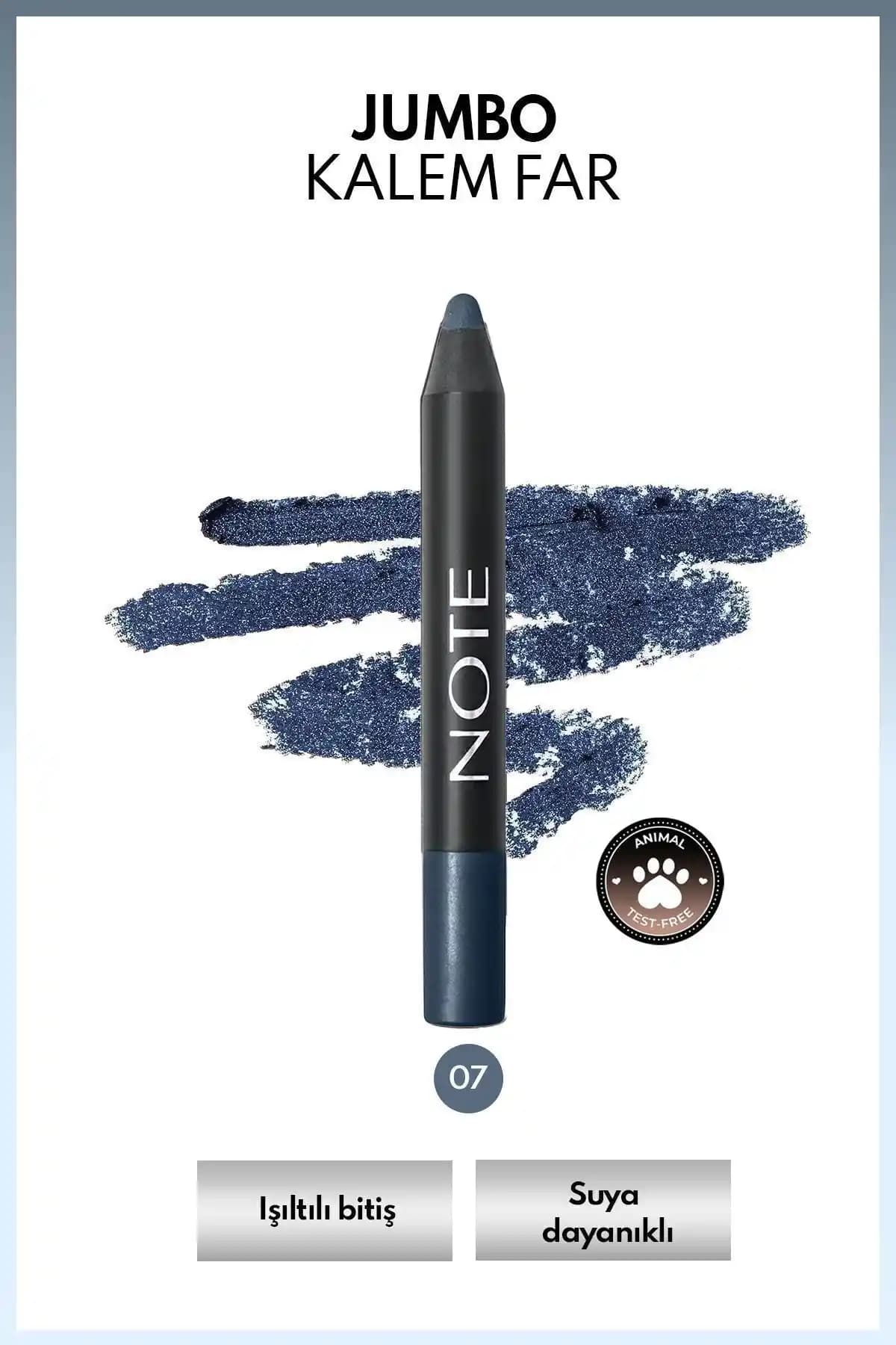 Note Cosmetics Jumbo Eyeshadow Pencil Waterproof: Petrol Mavisi ile Uzun Süre Kalıcı Modern Göz Makyajı