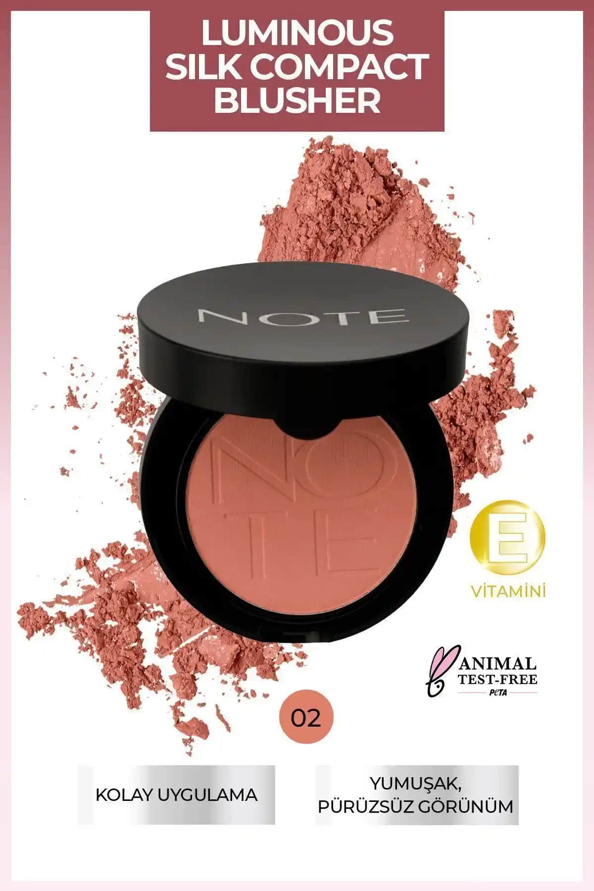 Note Cosmetics Luminous Silk Compact Allık: Doğal ve Parlak Yanaklar İçin Mükemmel Seçim