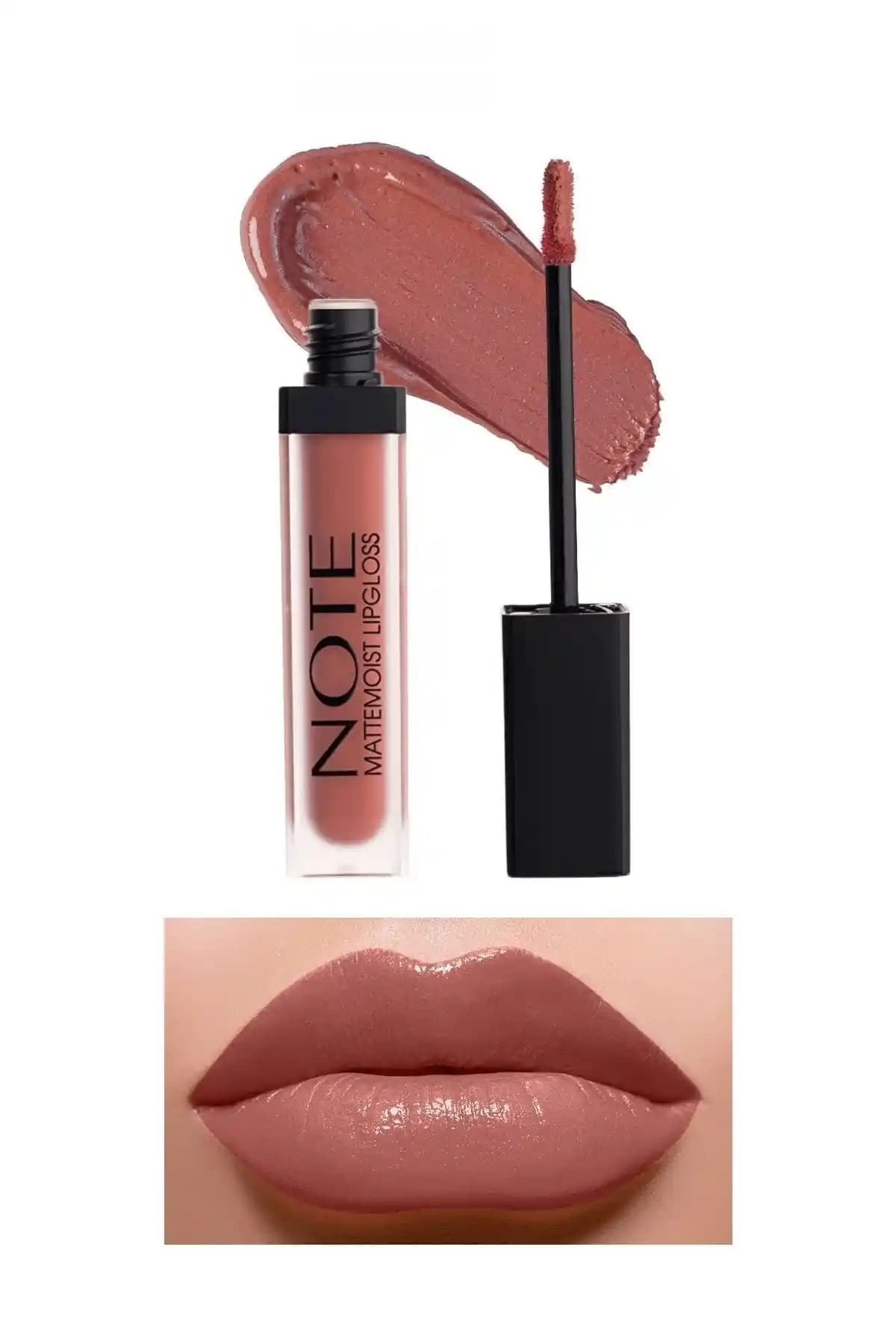 Note Cosmetics Mattemoist Lipgloss Yarı Mat, Dolgun Dudaklar İçin Güvenli ve Şık Seçenek