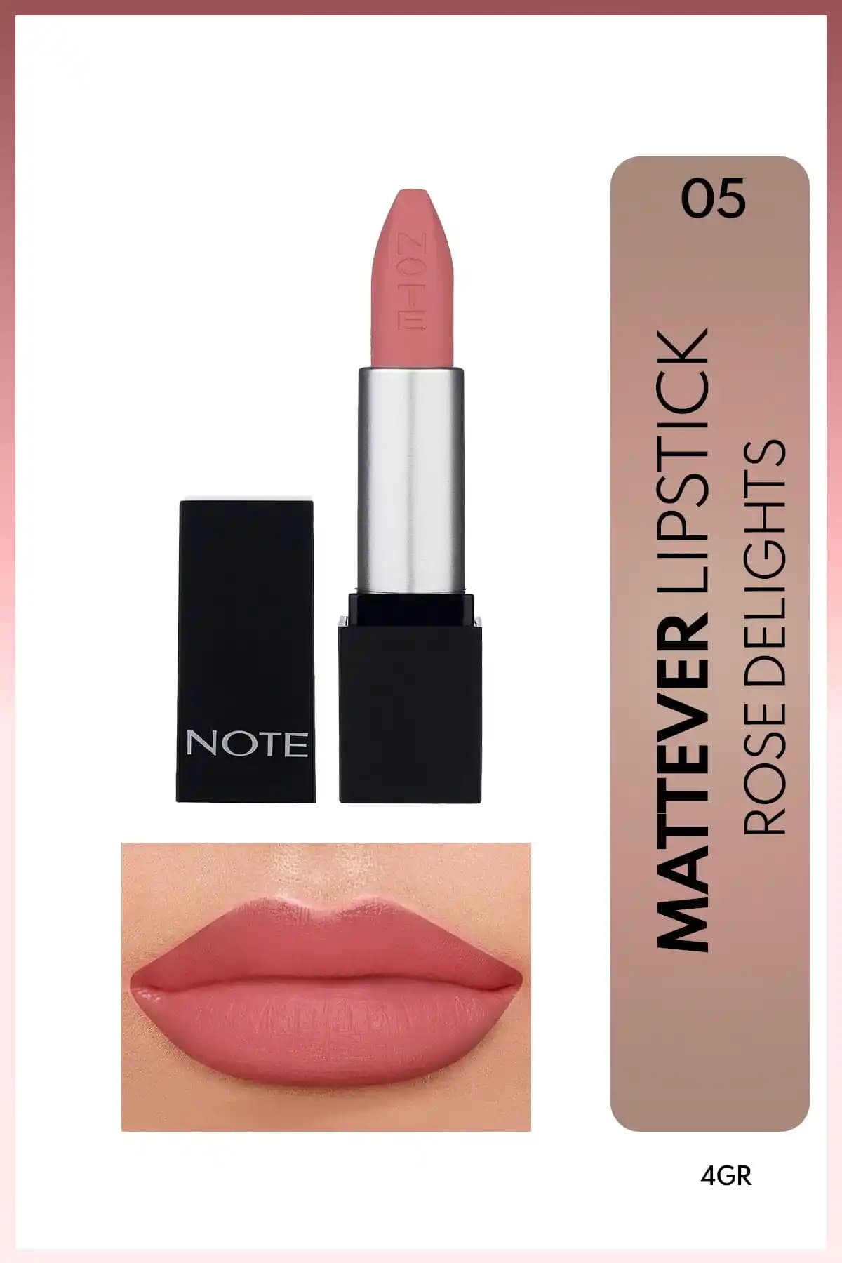 Note Cosmetics Mattever Lipstick: Yarı Mat ve Saten Bitişli Pembe Ruj Özellikleri ve Kullanım Avantajları