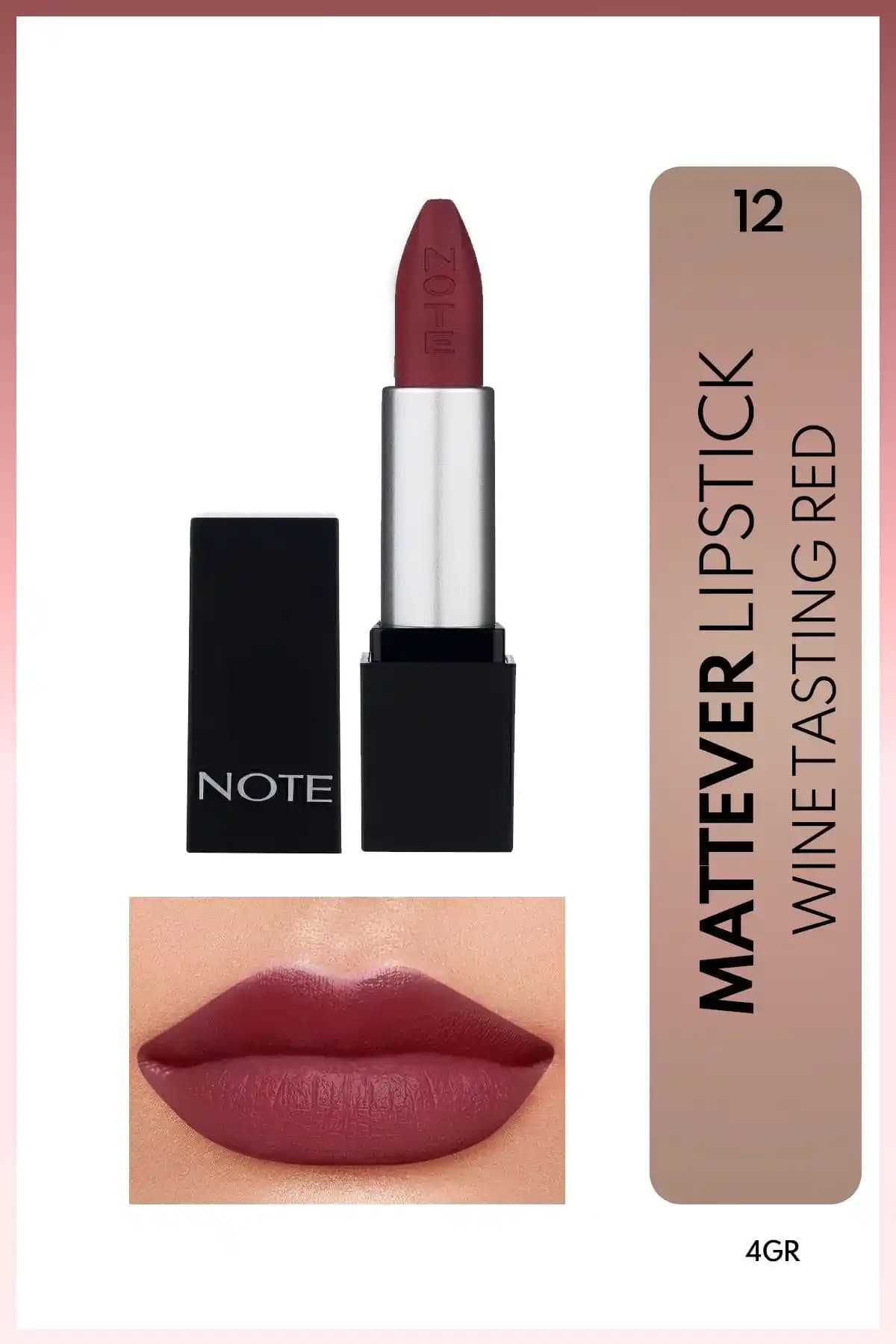 Note Cosmetics Mattever Ruj: Yarı Mat, Saten Bitişli ve Çarpıcı Renk Deneyimi