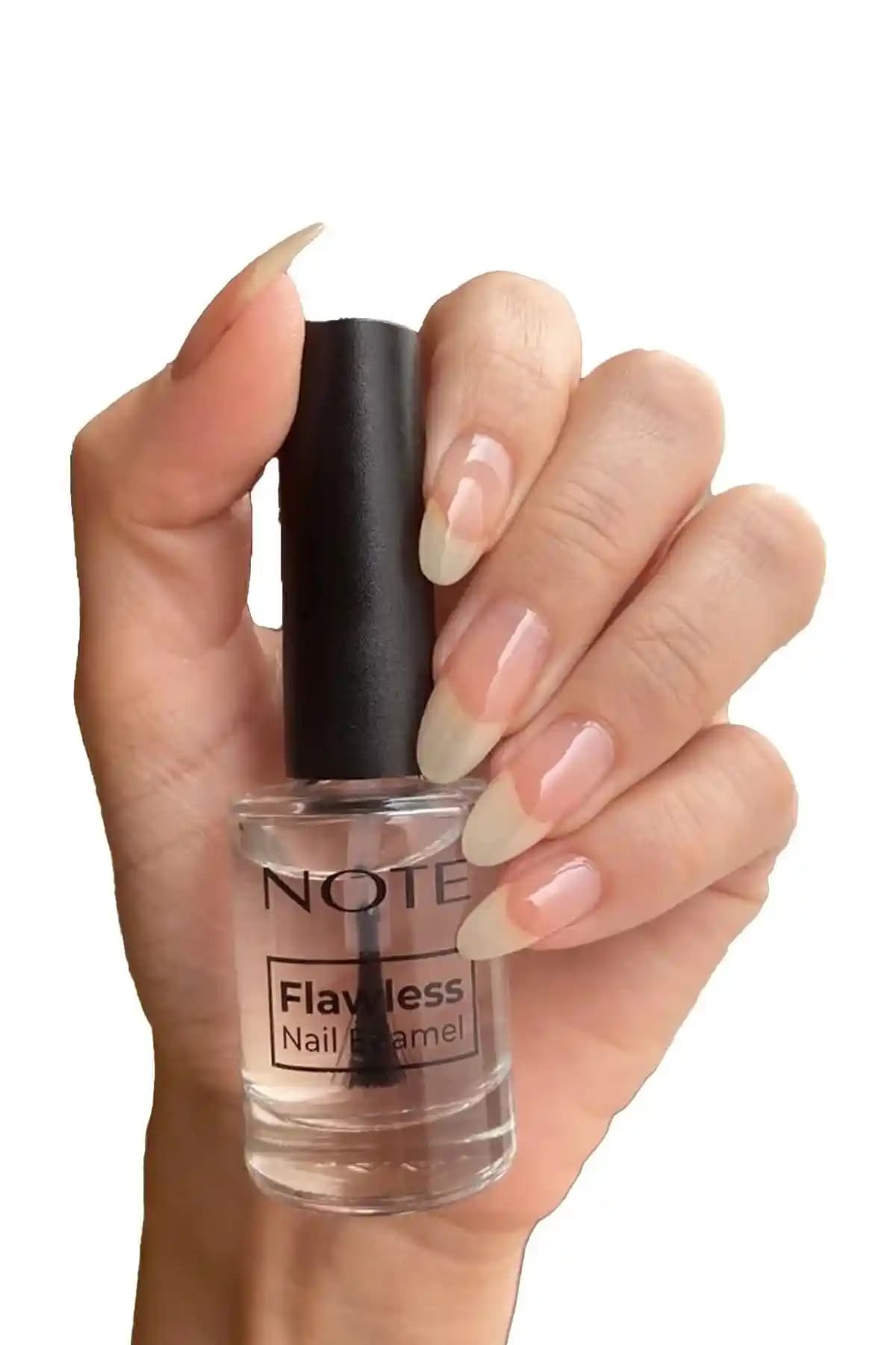 Note Cosmetics Nail Flawless Oje 01 Selfie Şeffaf Parlak Tırnak Bakım Ürünü