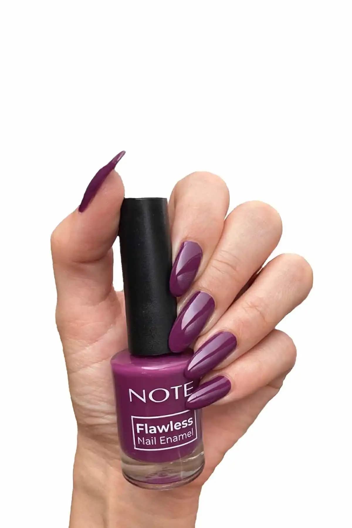 Note Cosmetics Nail Flawless Oje 31 Rocky Purple - Sağlıklı ve Parlak Tırnak Rengi