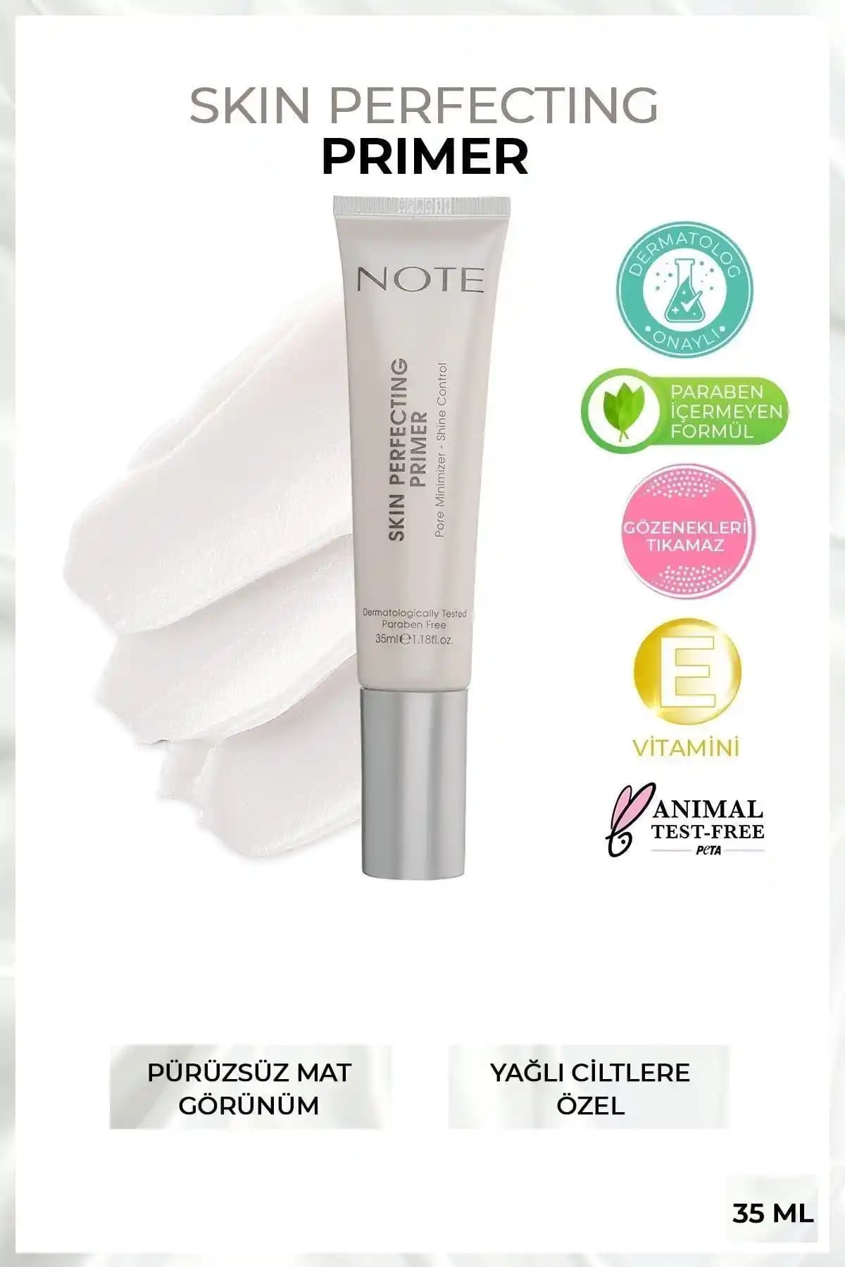 Note Cosmetics Skin Perfecting Primer: Yağlı ve Karma Ciltler İçin Mükemmel Matlaştırıcı Baz