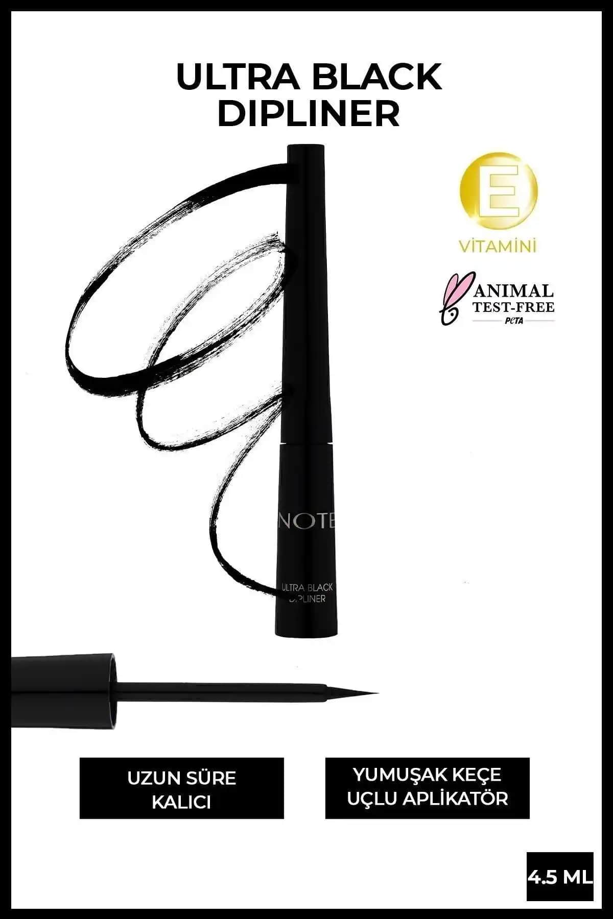 Note Cosmetics Ultra Black Dipliner Keçe Fırça Uçlu Siyah Göz Kalemi Ürün Özellikleri ve Kullanım Rehberi