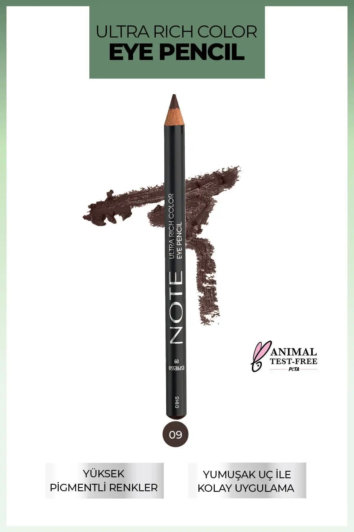 Note Cosmetics Ultra Rich Color Göz Kalemi 09 Espresso - Doğal ve Kalıcı Göz Makyajı İçin