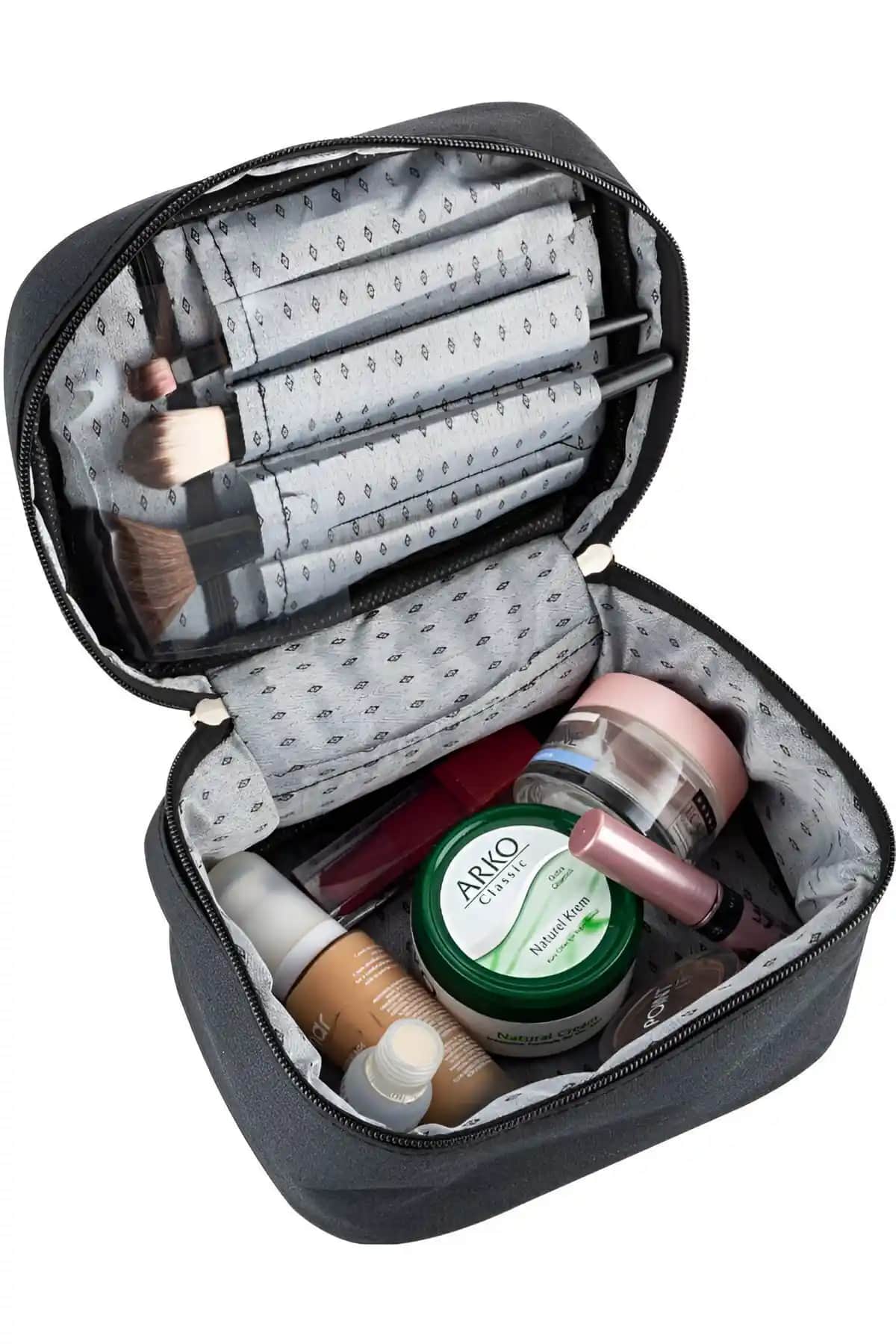 NS Reliable ve Rose Gri Suni Matruşka Makaj Çantaları Karşılaştırması