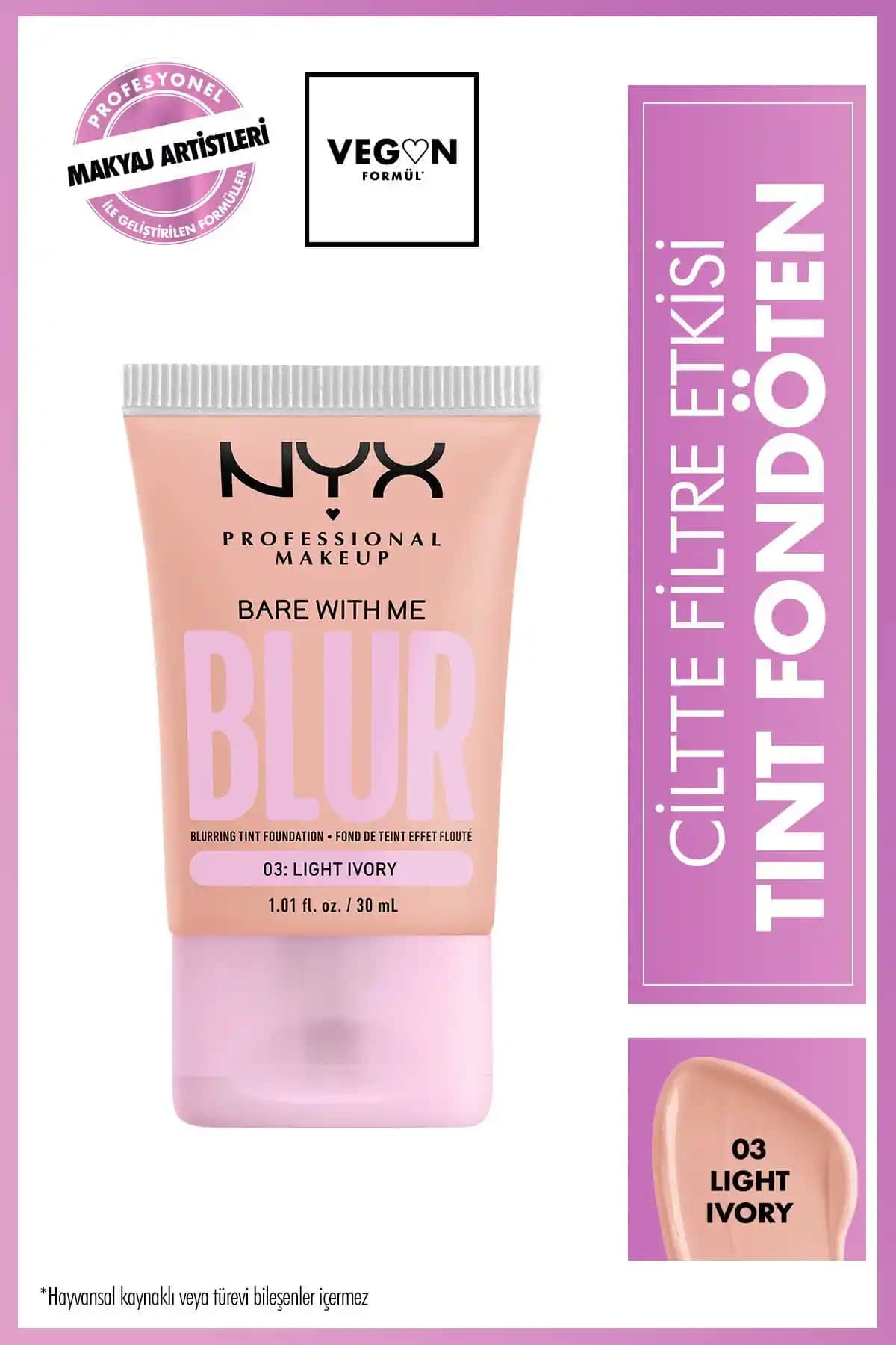 NYX Blur Tint Fondöten ile Doğal ve Mat Makyaj Deneyimi Sunar