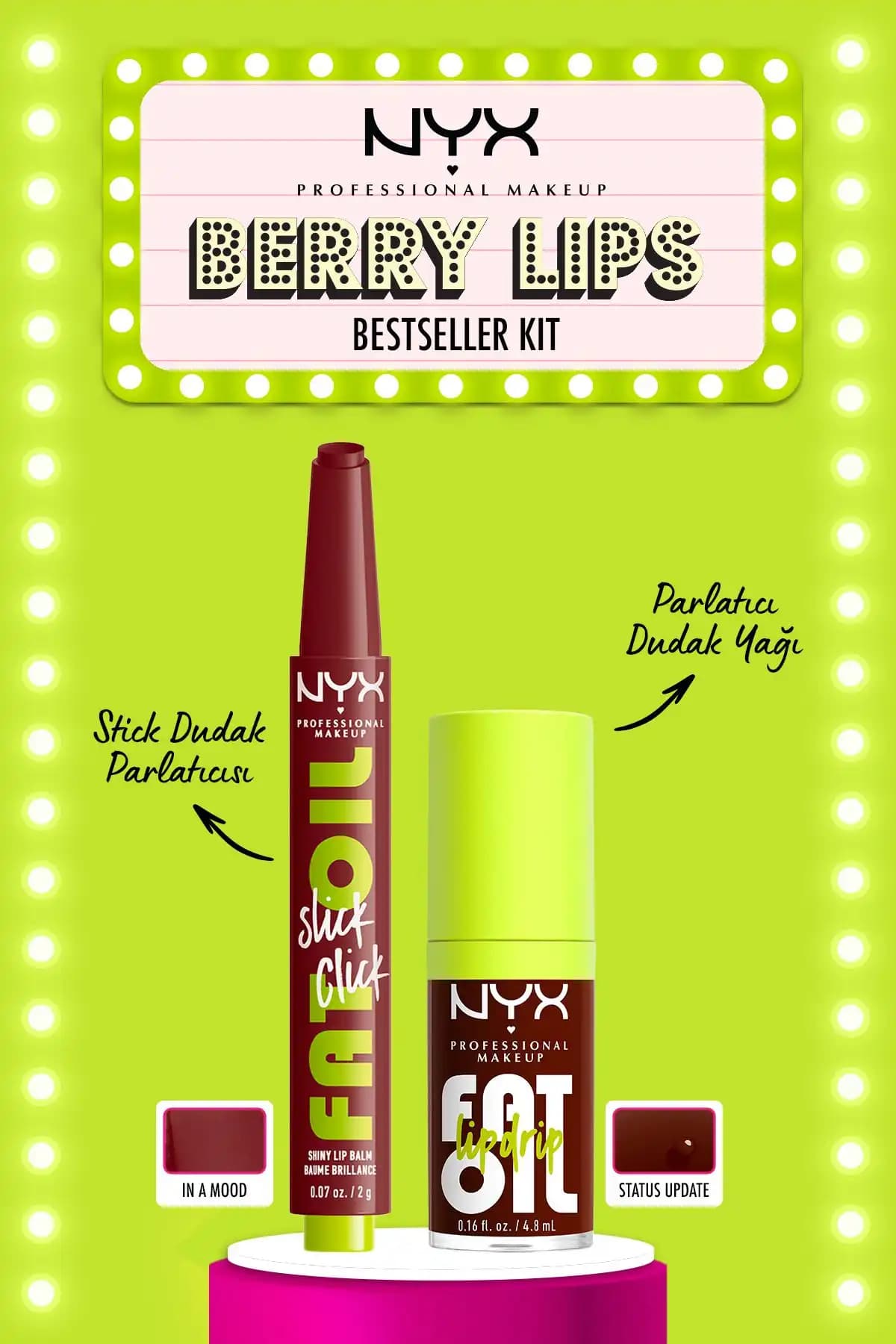 NYX Fat Oil Lip Drip Dudak Yağı: Doğal Parlaklık ve Nemlendirme Sağlayan Ürün