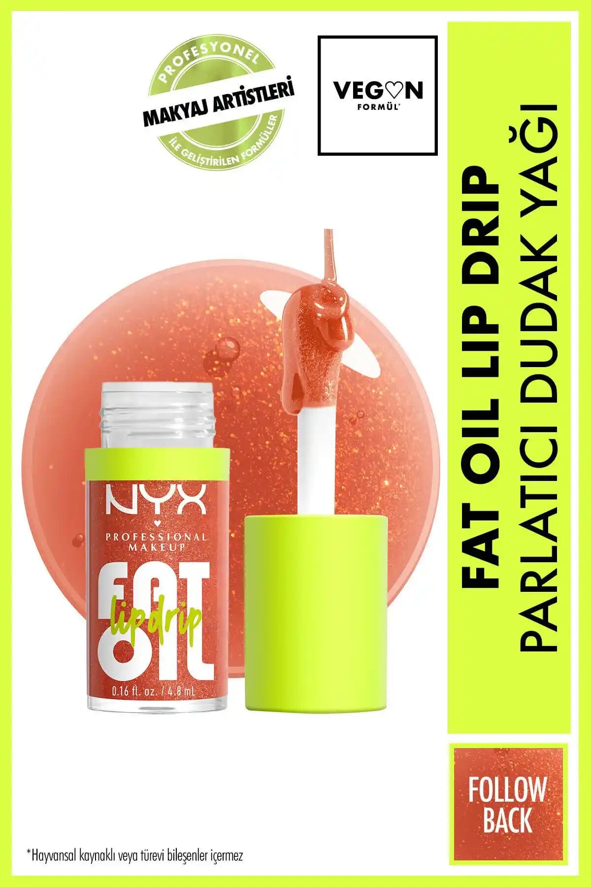 NYX Professional Makeup Fat Oil Lip Drip Dudak Yağı: Nemlendirici ve Parlak Dudaklar İçin