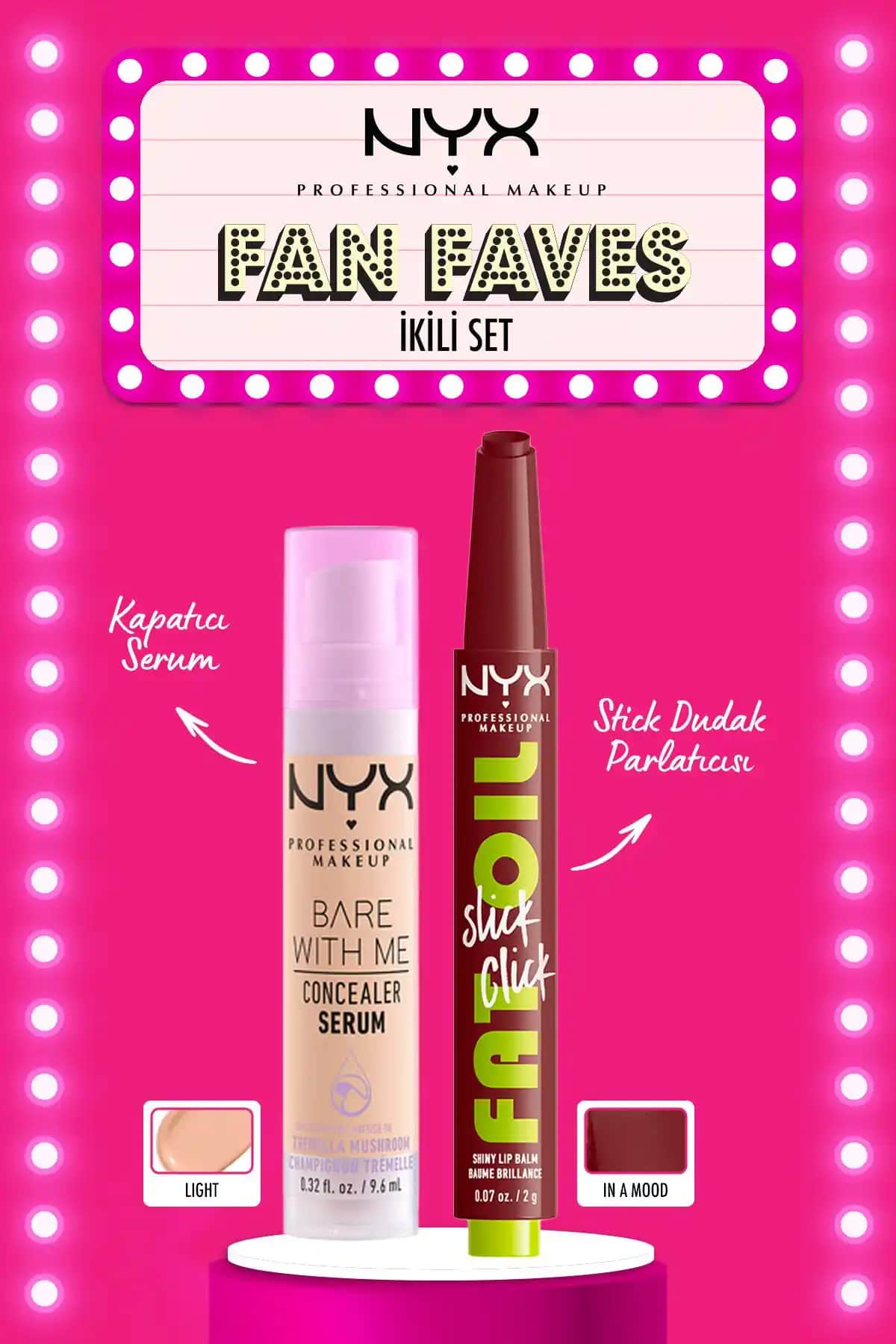 NYX Profesyonel Makyaj Ürünleri: Konkaler Serum ve Dudak Parlatıcı Özellikleri