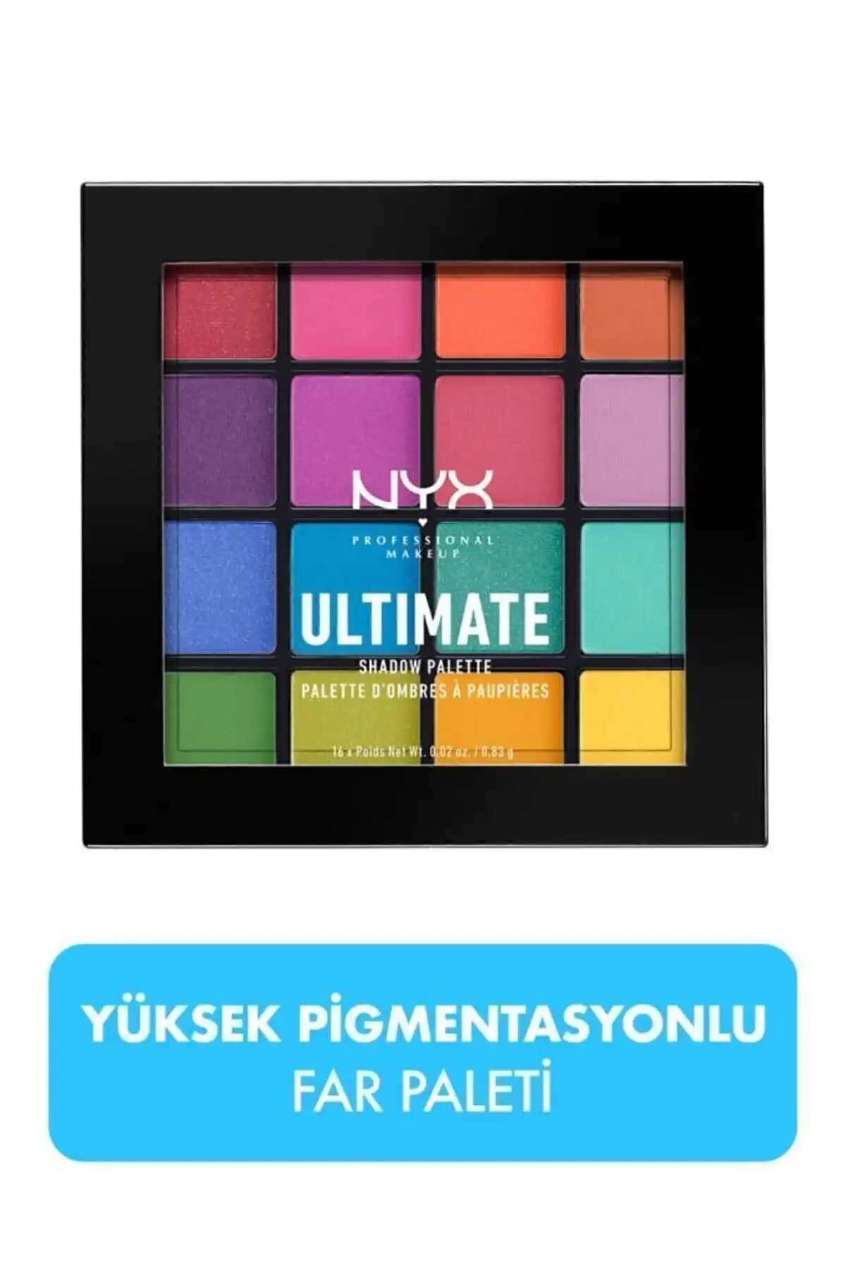 NYX Ultimate Shadow Palette Brights ve Warm Neutrals Karşılaştırması 1