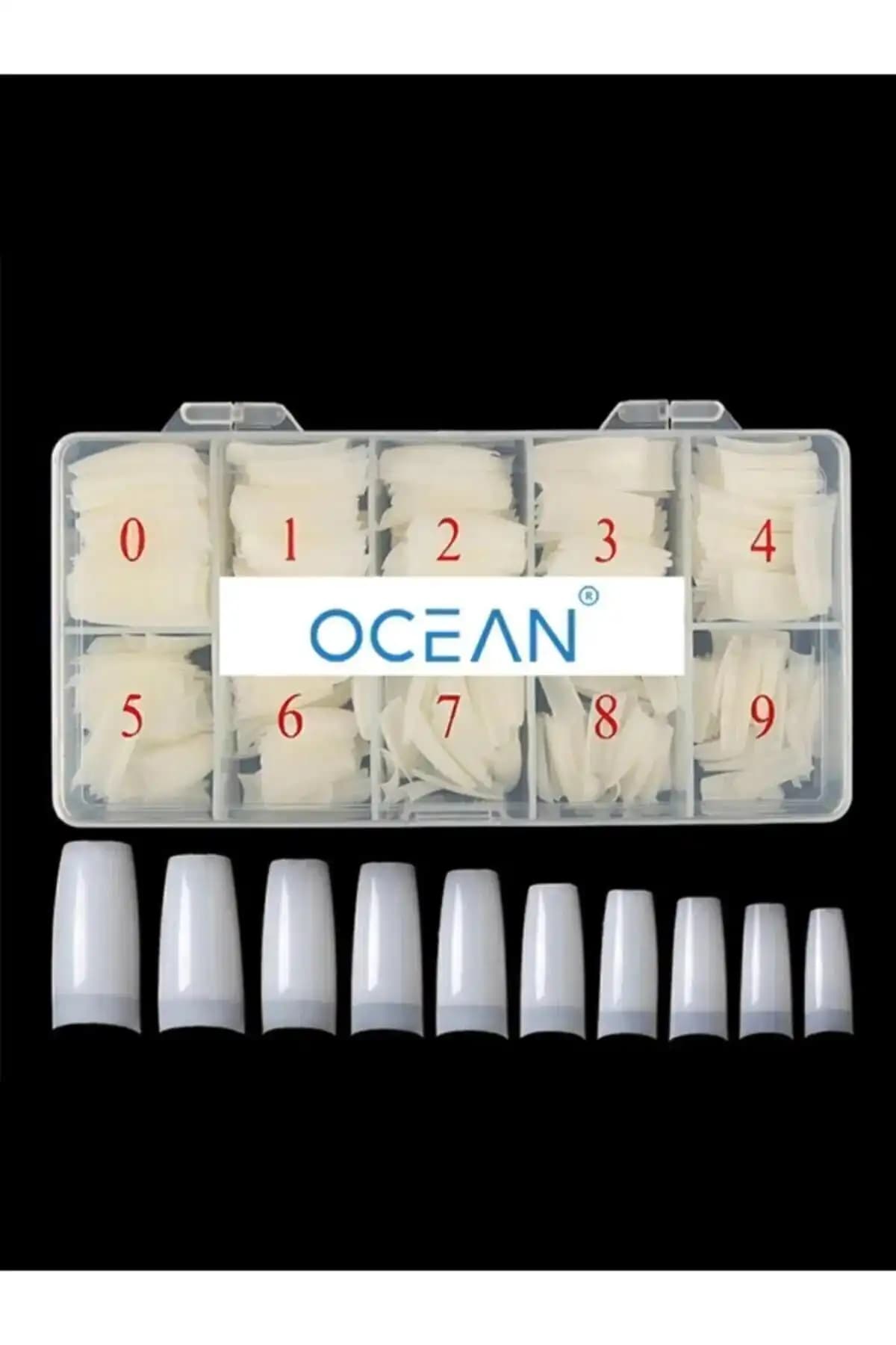 Ocean 500 Lü Yarım Ay Tips Protez Tırnak Kemikleri Profesyonel ve Estetik Kullanım İçin Uygun