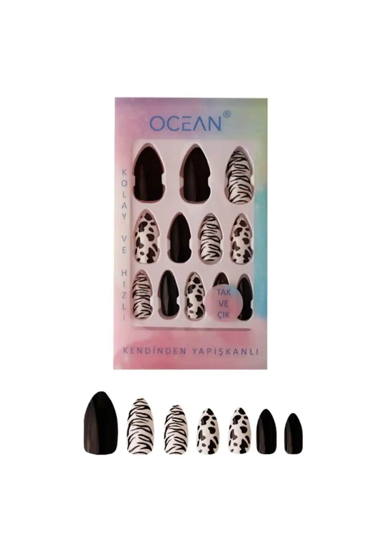 Ocean 750 Kendinden Yapışkanlı Takma Tırnak - Pratik ve Dayanıklı Tasarım