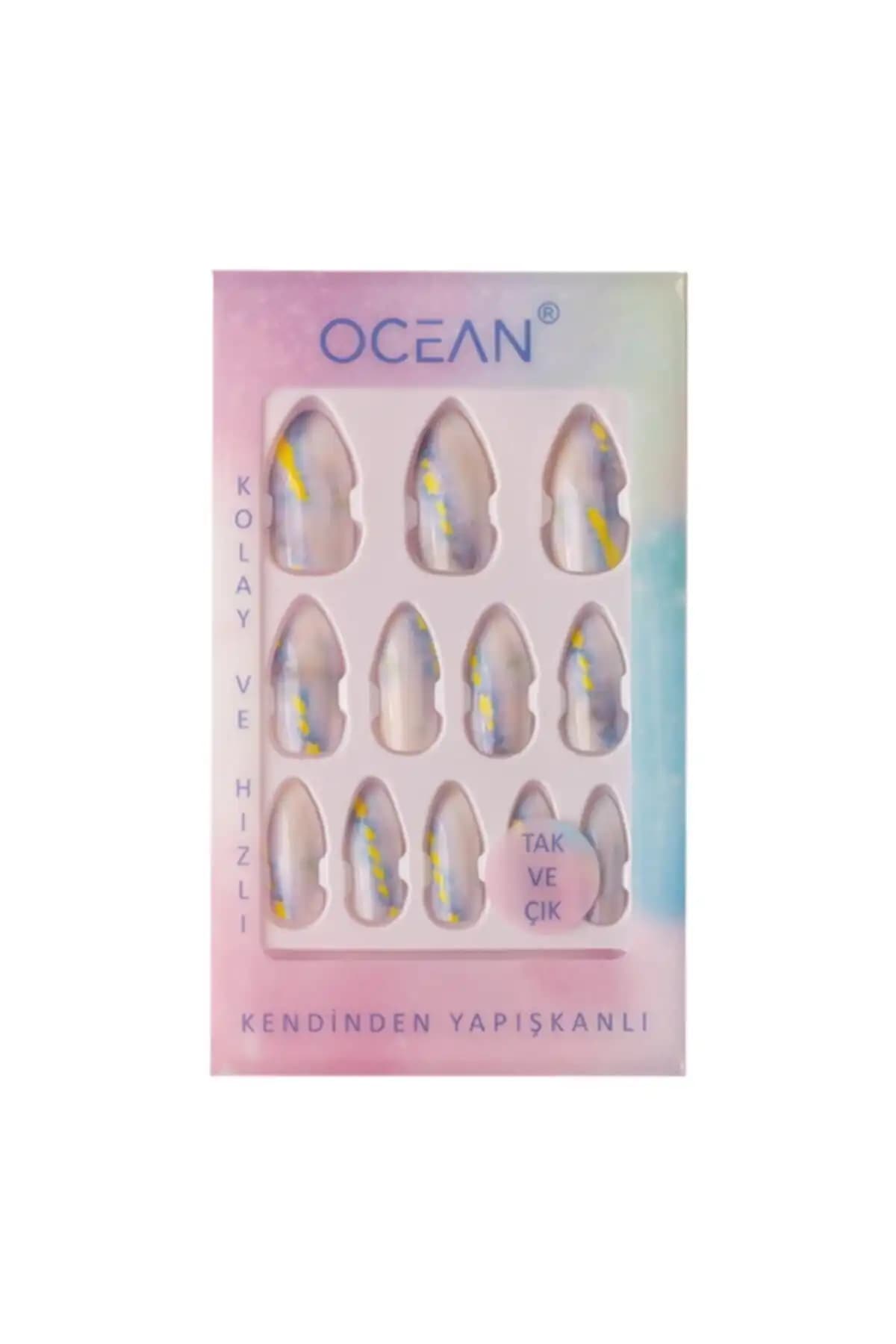 Ocean 766 Kendinden Yapışkanlı Takma Tırnak, Renkli ve Kolay Uygulama Özelliği ile