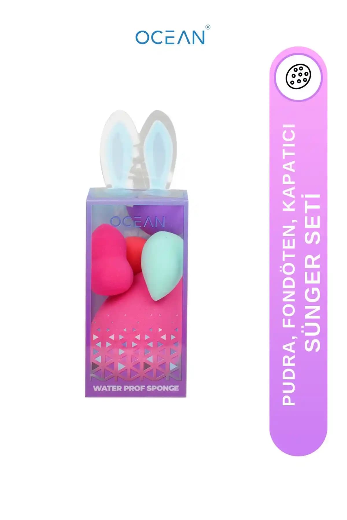 Ocean Makyaj Süngeri Seti: Yumuşak ve Esnek Tasarımıyla Profesyonel Makyaj Deneyimi