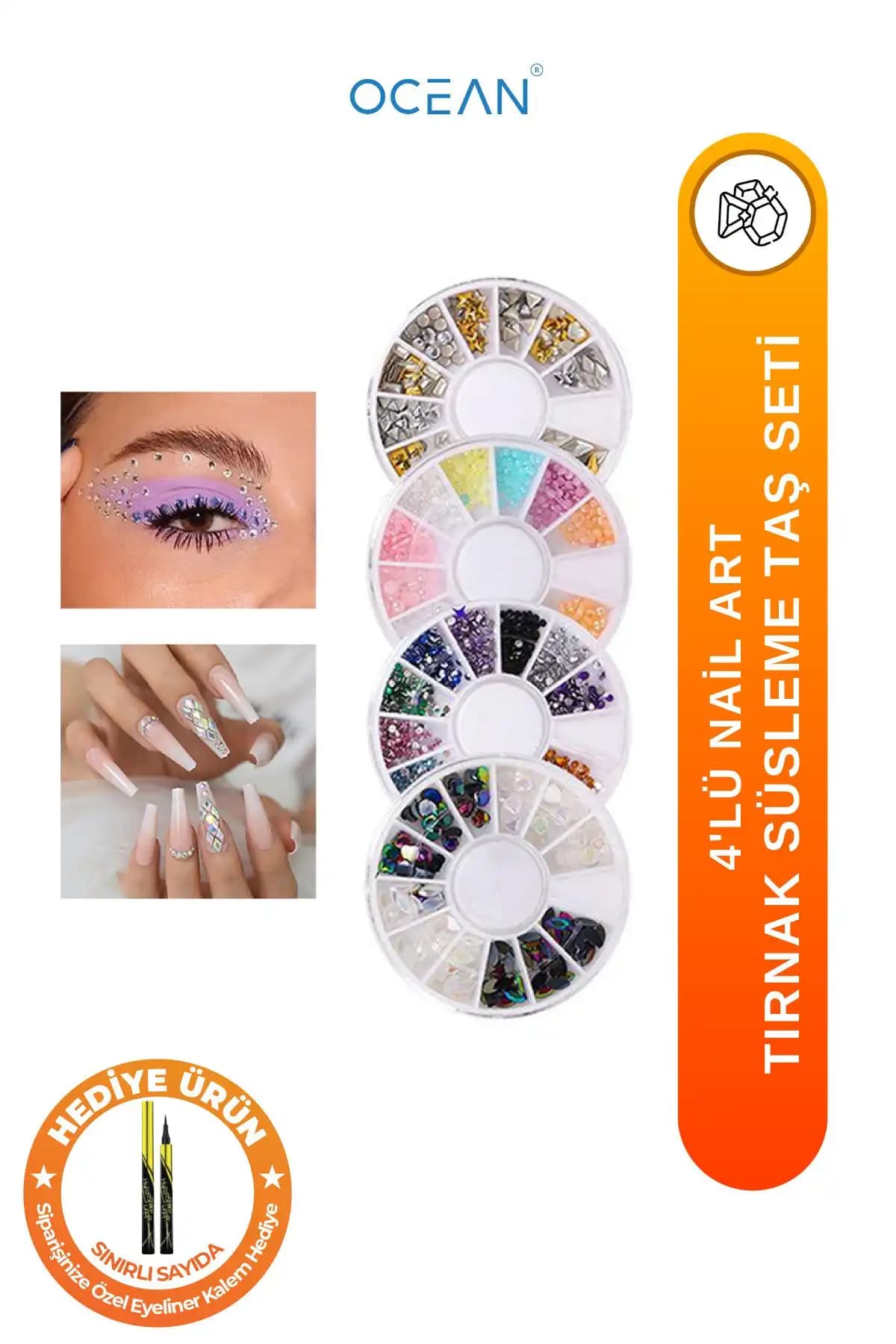 Ocean Tırnak Süsleme Taşı Seti ile Pratik ve Şık Nail Art Çözümleri