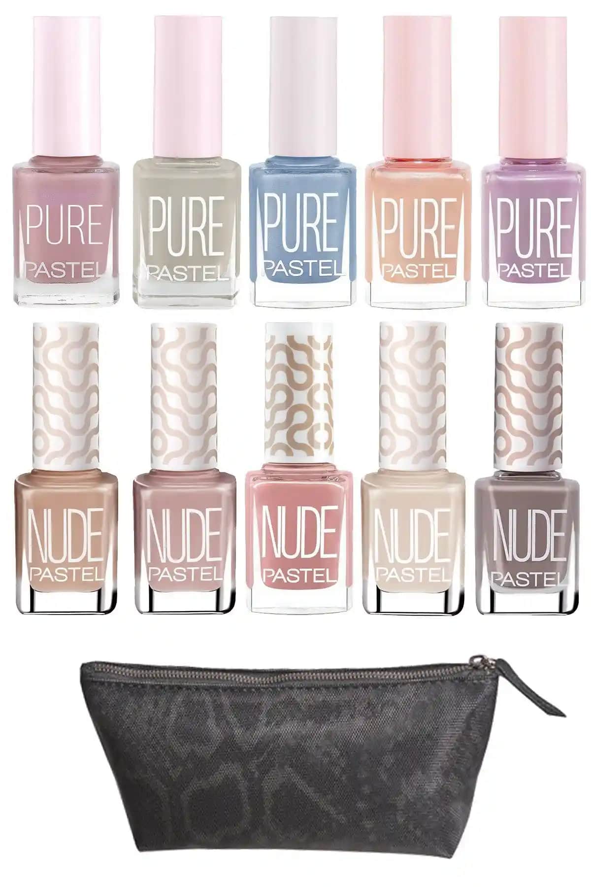 Pastel 10'lu Makyaj Çantası: Şık ve Fonksiyonel Tasarım ile Günlük ve Seyahat Kullanımı