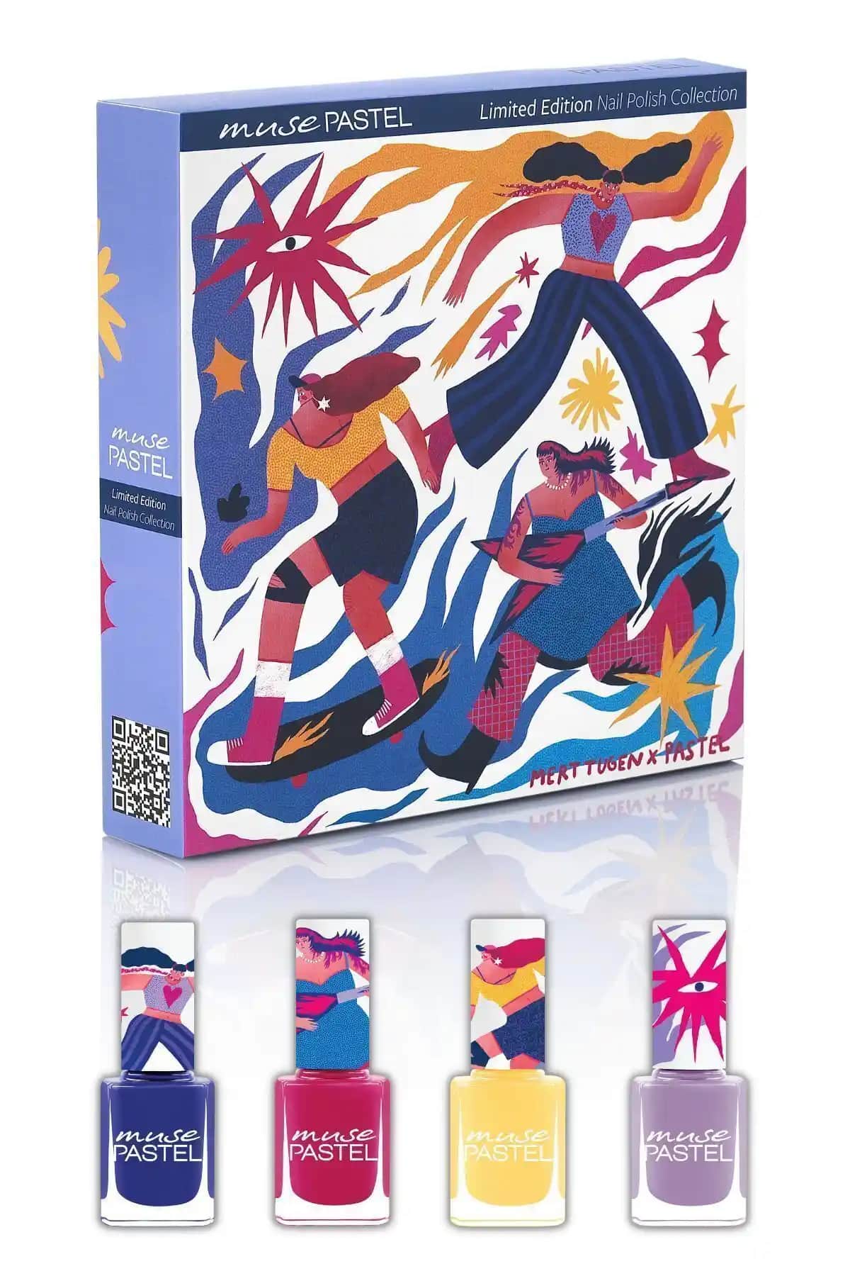 Pastel Muse X Mert Tugen Oje Seti Renkli ve Kaliteli Kozmetik Ürünü