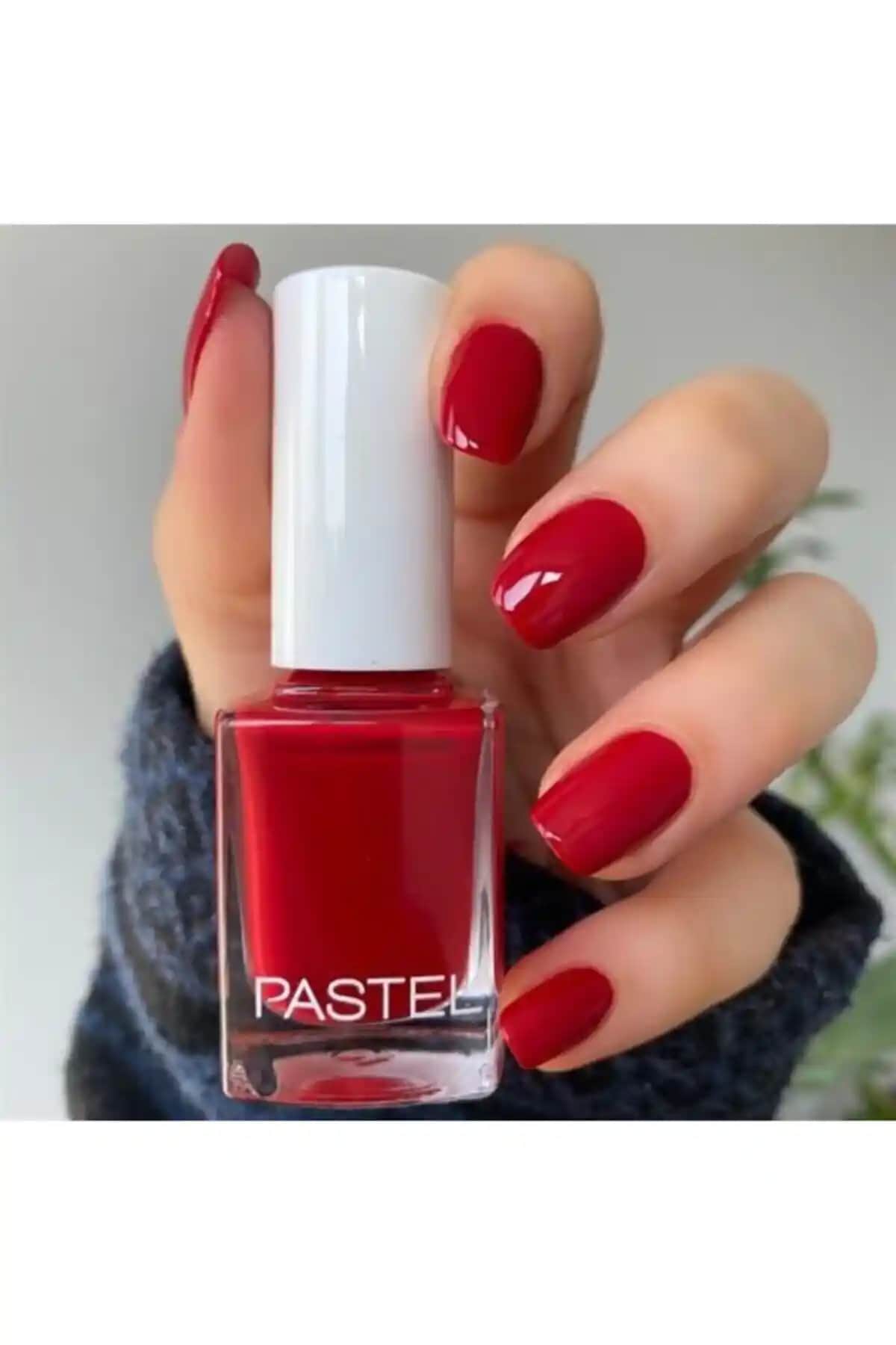 Pastel Oje 10 Renkli Parlak Kırmızı Oje, Uzun Süre Dayanıklı ve Sağlıklı Kullanım İçin