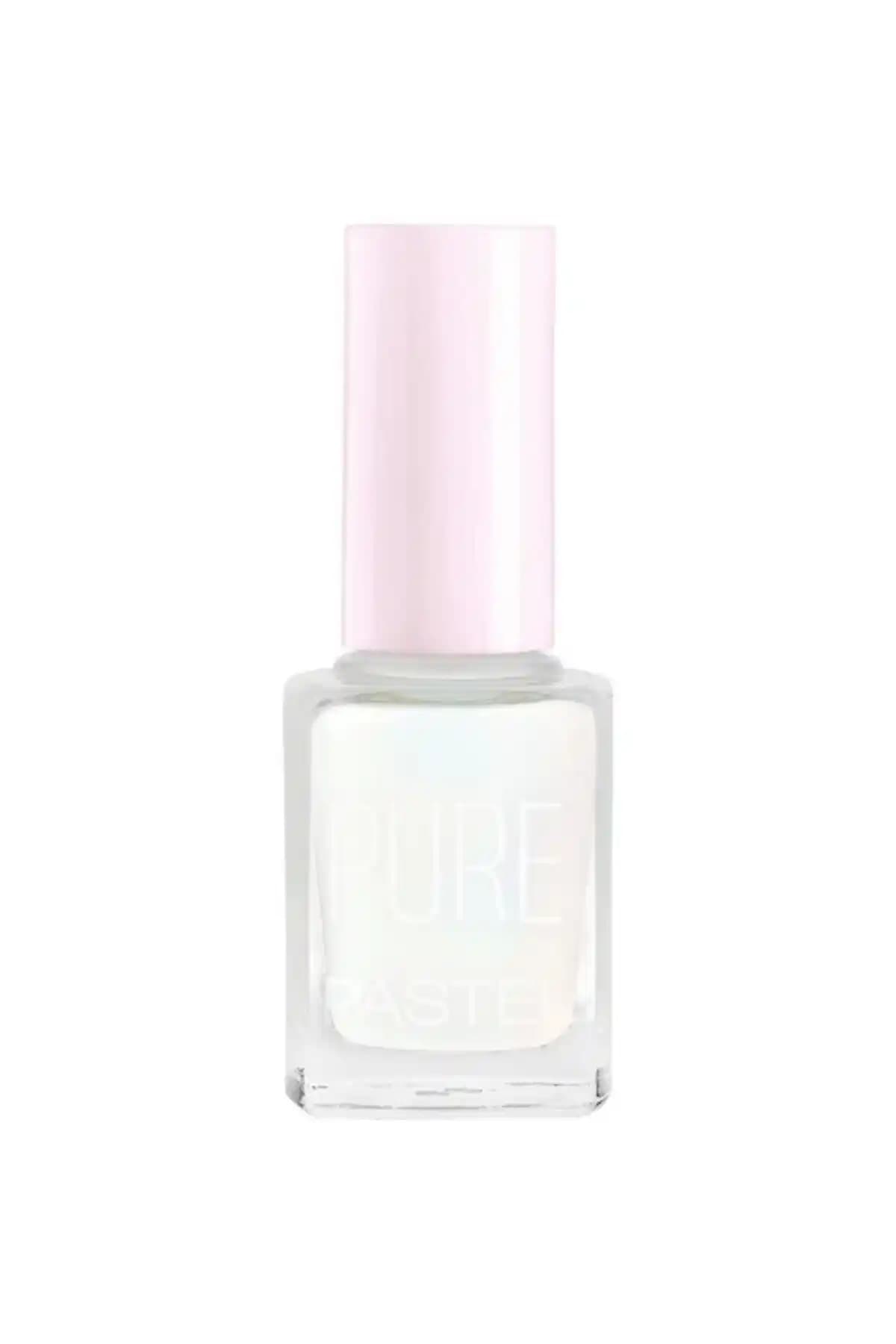 Pastel Pure Oje 601 Beyaz Parlak ve Sedefli Tırnak Ojesi Yüksek Kalite ve Kolay Uygulama