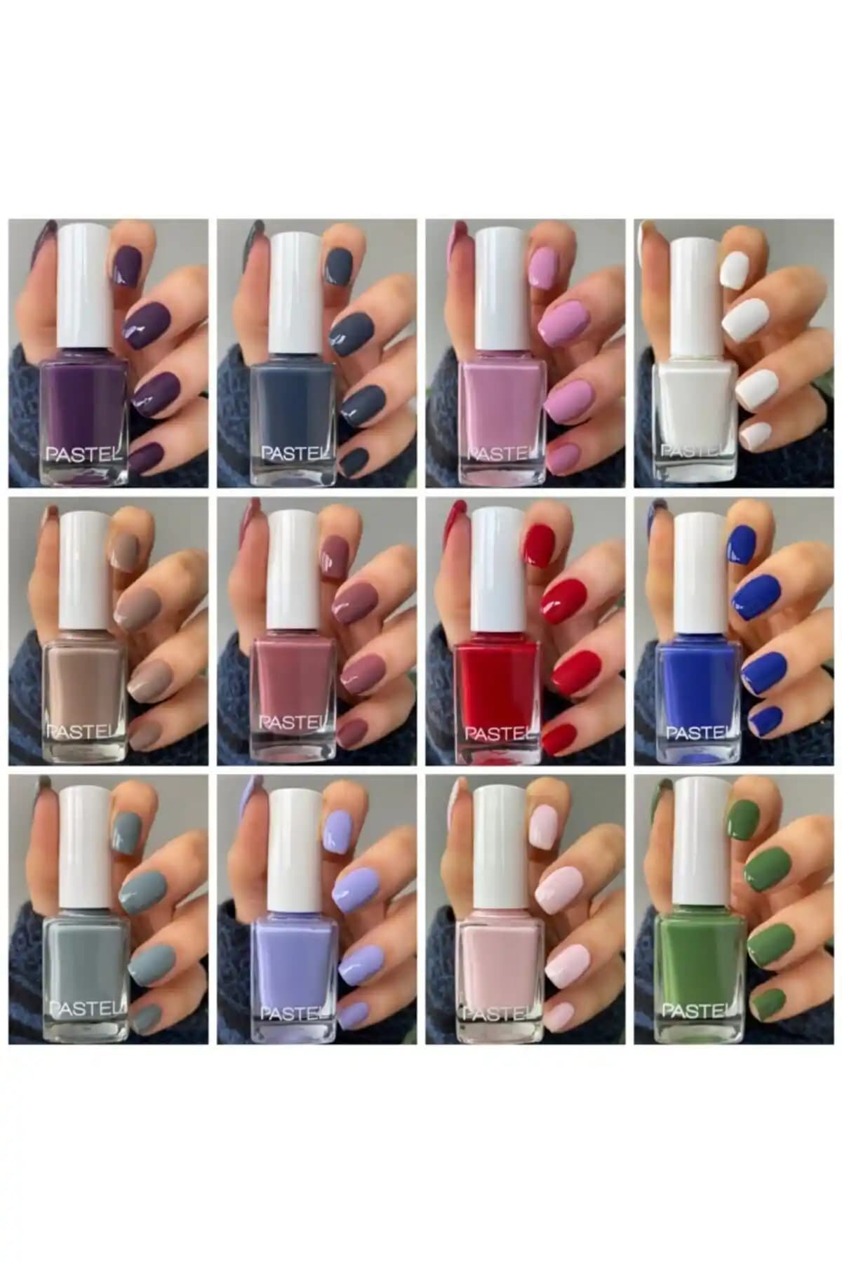 Pastel Synee 12'li Güz Seti: Renkli ve Dayanıklı Oje Koleksiyonu