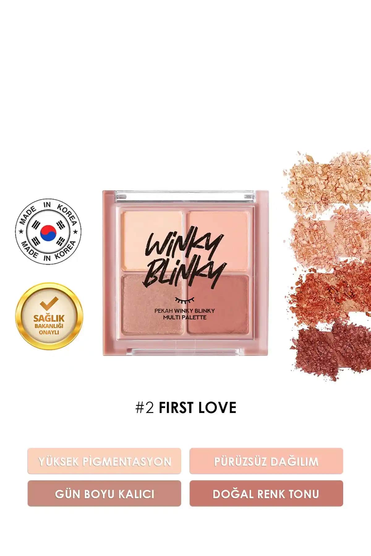 PEKAH Pembe Tonlarda Yoğun Pigmentli, Uzun Süre Kalıcı 4’lü Far Paleti ve Özellikleri