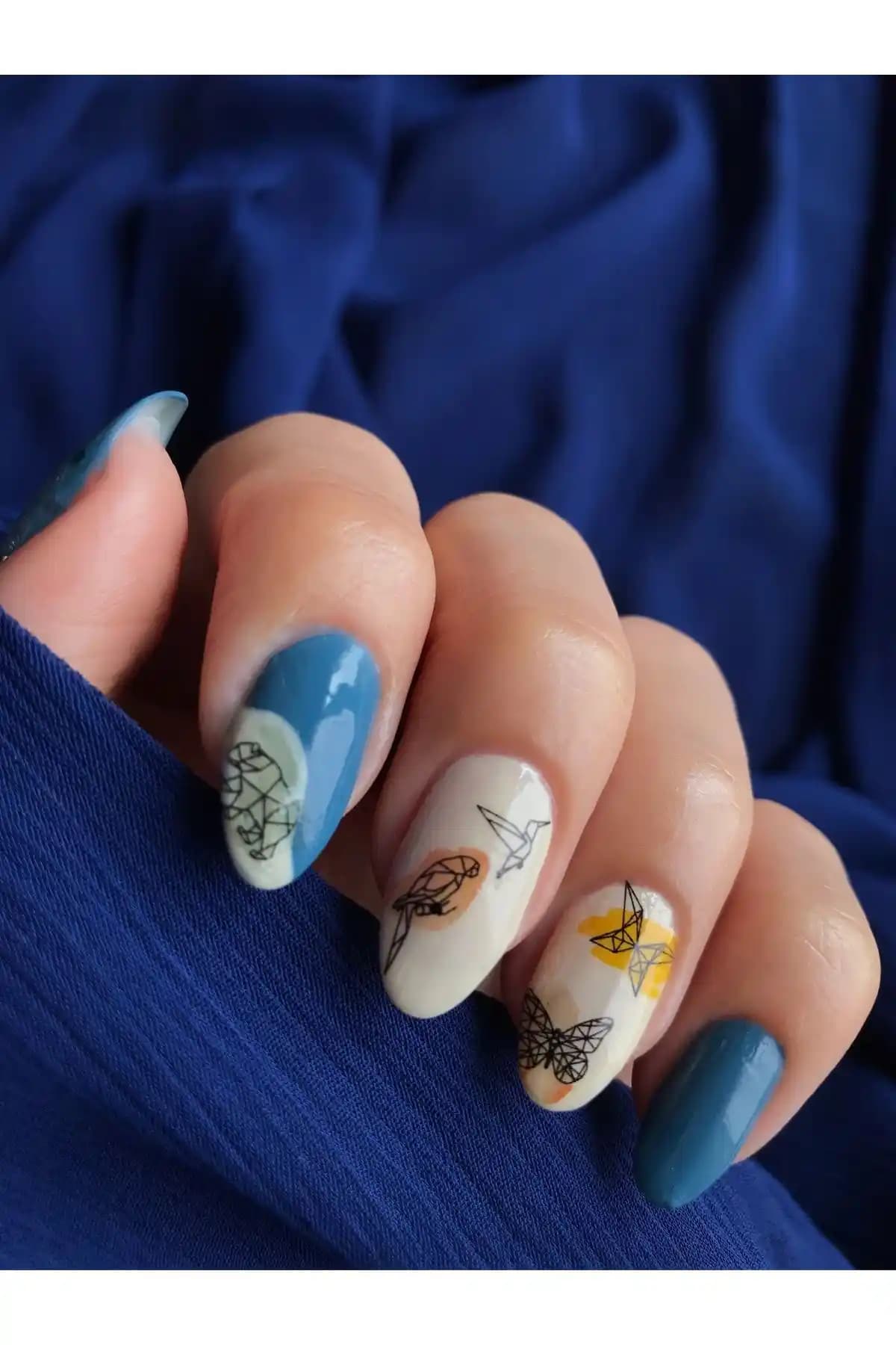 Poligonal Suluboya Hayvanlar Tırnak Dövmesi ve Nail Art Sticker Ürünü İncelemesi