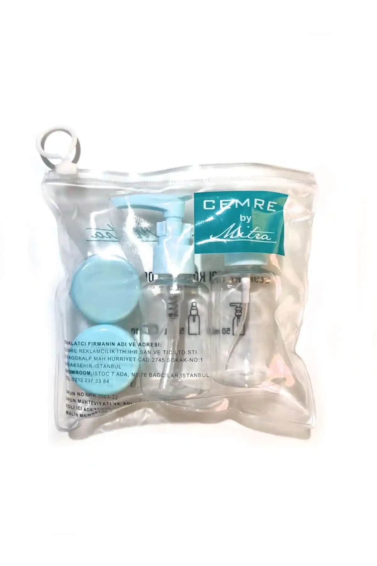 Pratik ve Dayanıklı CEMRE 5'li Seyahat Seti ile Kişisel Bakımınızı Güvenceye Alın