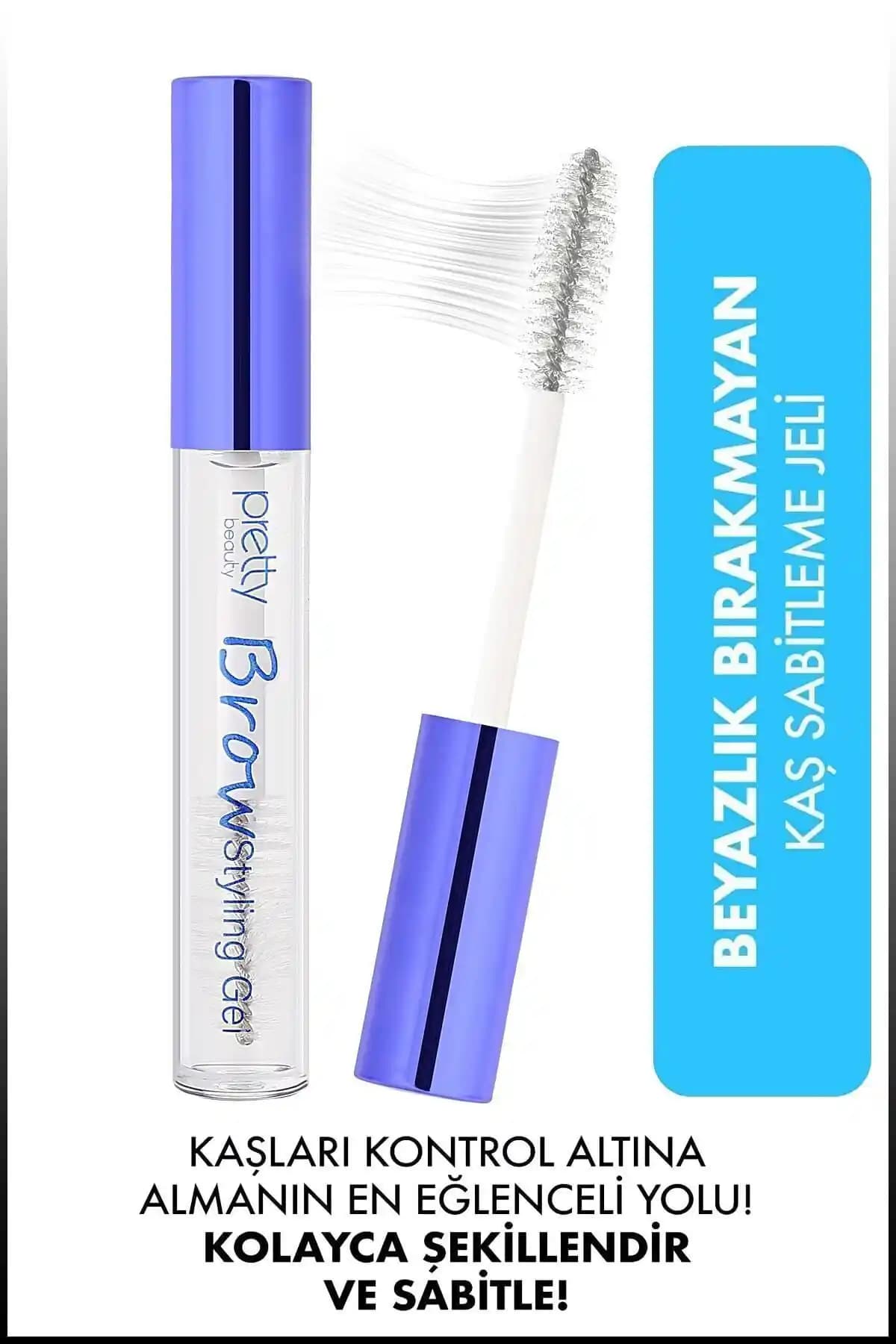 Pretty Beauty Kaş Sabitleme Jeli ve Eyebrow Gel Clear ile Doğal ve Pratik Kaş Bakımı