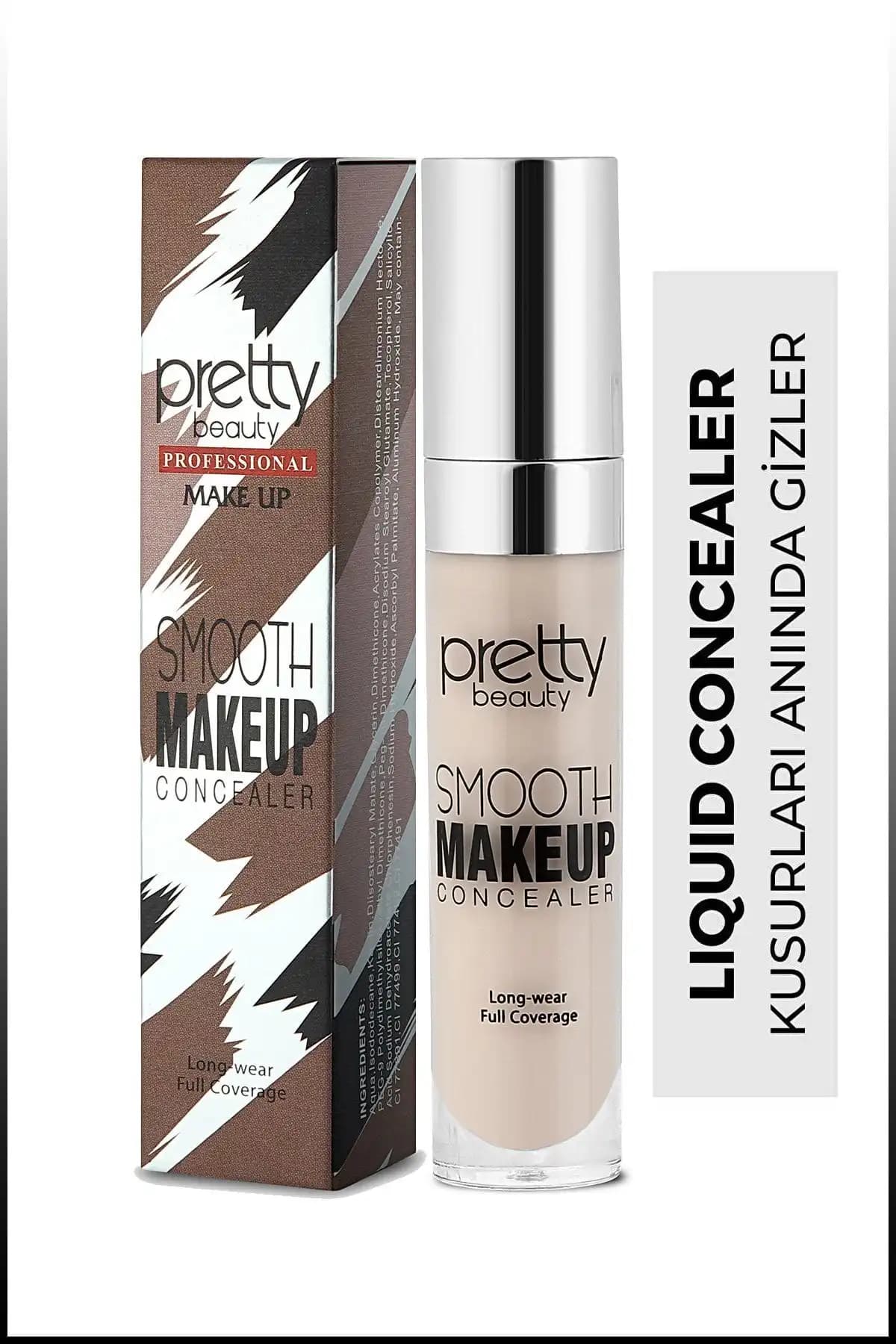 Pretty Beauty Likit Fırçalı Göz Altı Kapatıcısı: Doğal ve Uzun Süre Dayanan Makyaj Çözümü