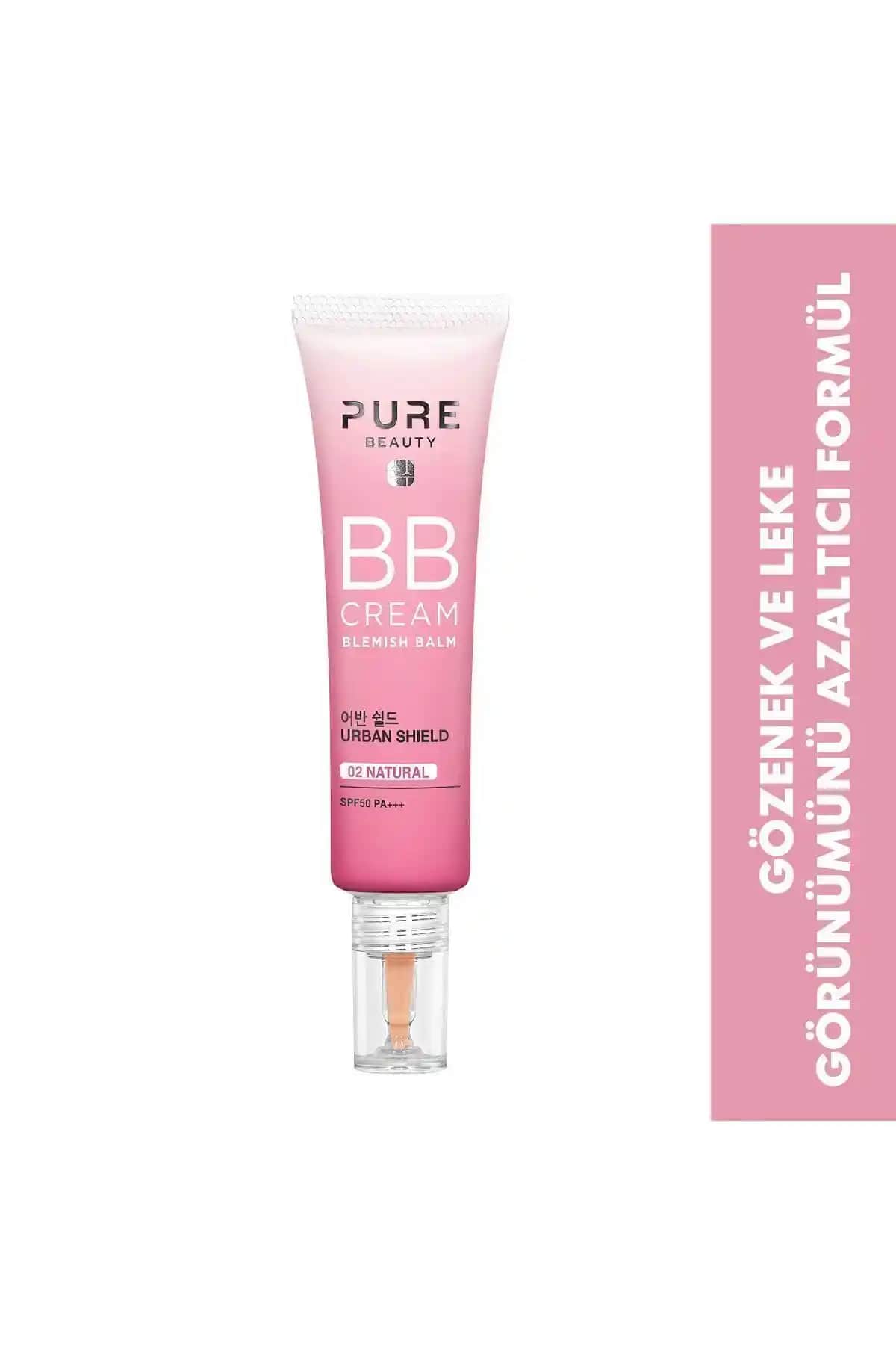 PURE BEAUTY BB Krem Natural 30 ml: Yüksek Kapatıcılık ve Doğal Görünüm Sağlayan Cilt Bakım Ürünü