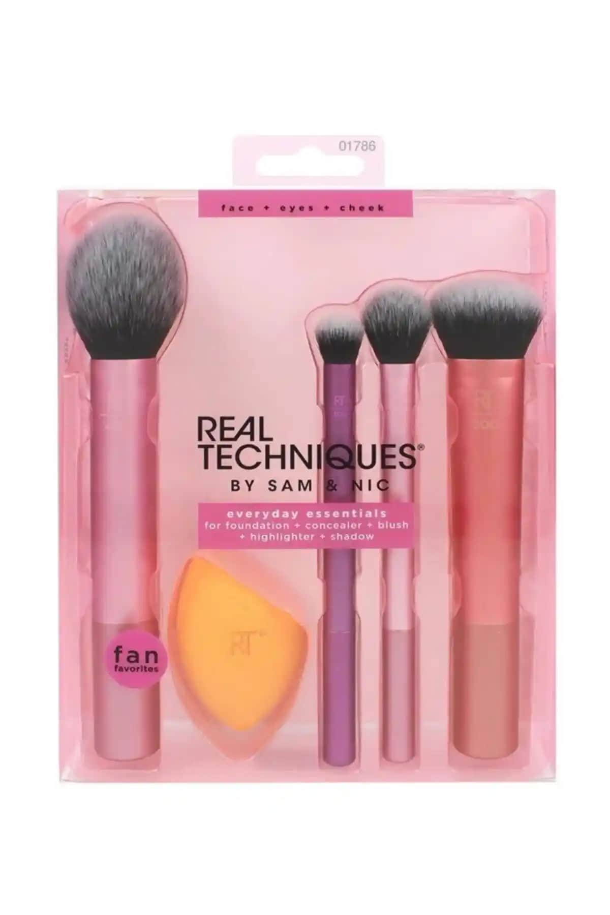 Real Techniques Makyaj Fırça Seti Günlük Kullanım İçin Yüksek Kaliteli ve Pratik