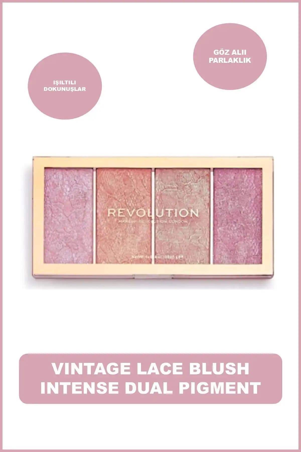 Revolution Ultra ve Vintage Dantel Allık Paletlerinin Karşılaştırması 2