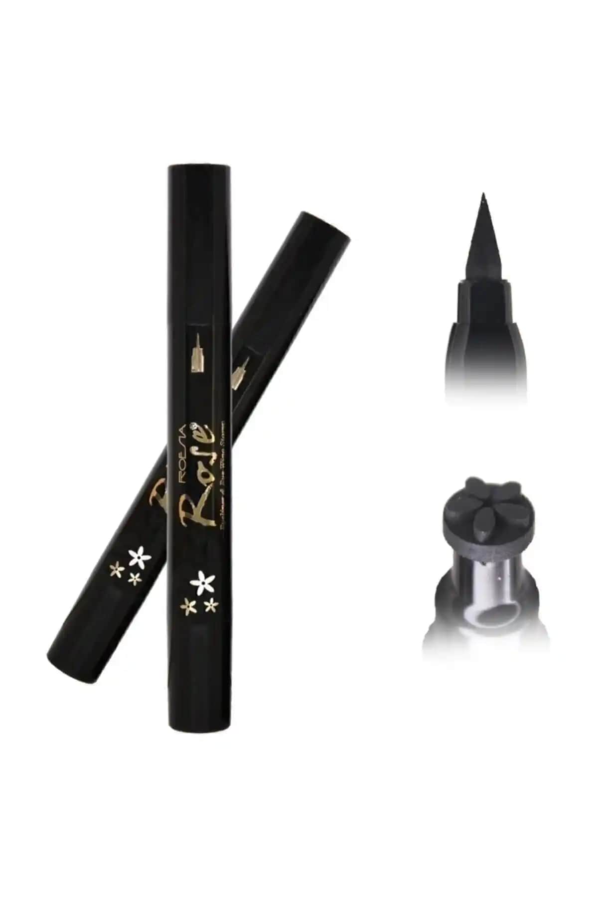 Roesıa Rose Cosmetics Çift Uçlu Çiçek Desenli Eyeliner: Uzun Süre Kalıcı ve Kolay Kullanım