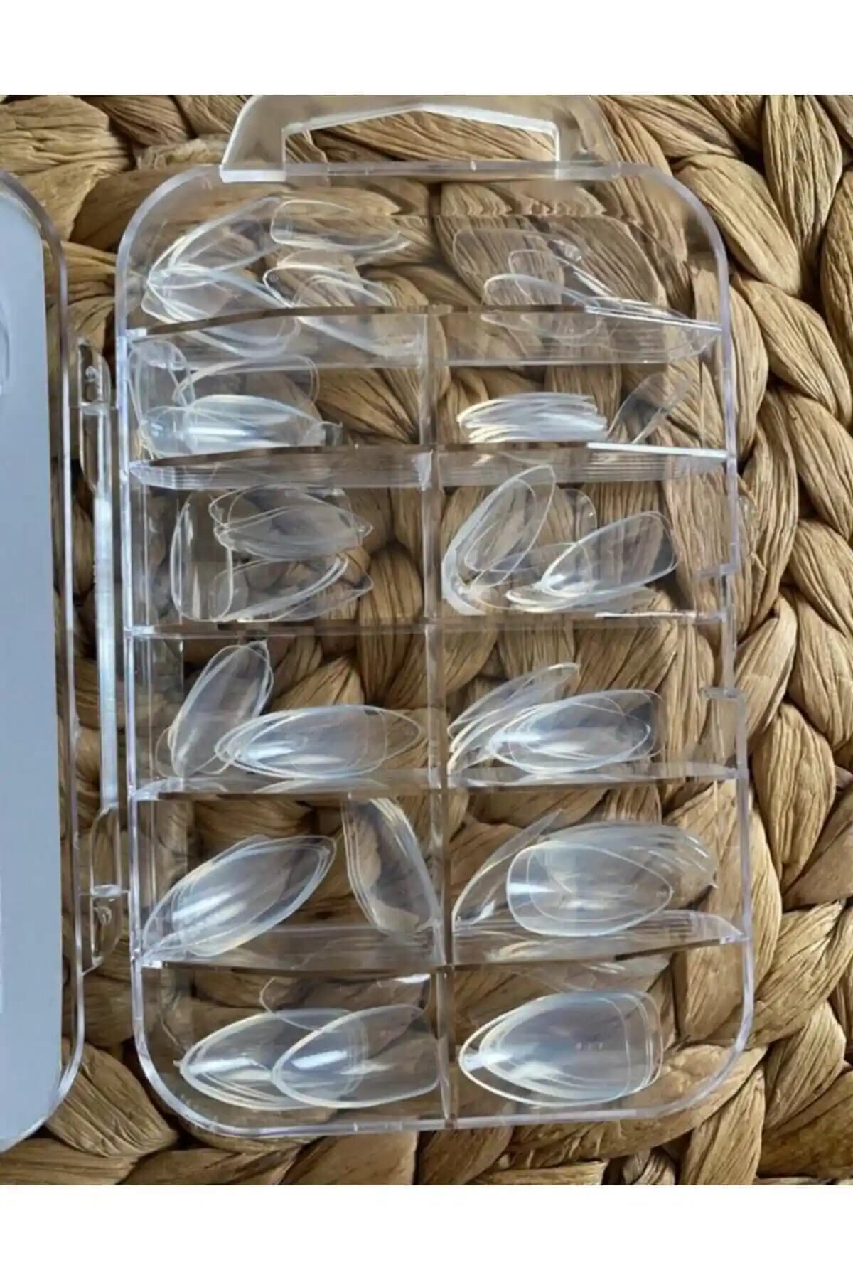 RubaTrend 120 Adet Şeffaf Protez Badem Takma Tırnak Seti - Estetik ve Dayanıklılık