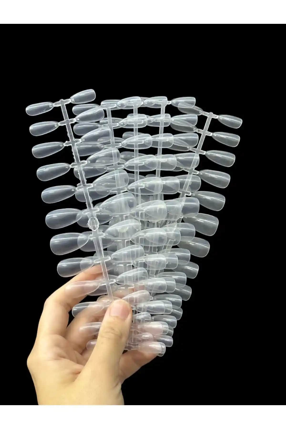 RubaTrend 120 Adet Şeffaf Protez Tırnak Seti ile Doğal ve Dayanıklı Tırnaklar
